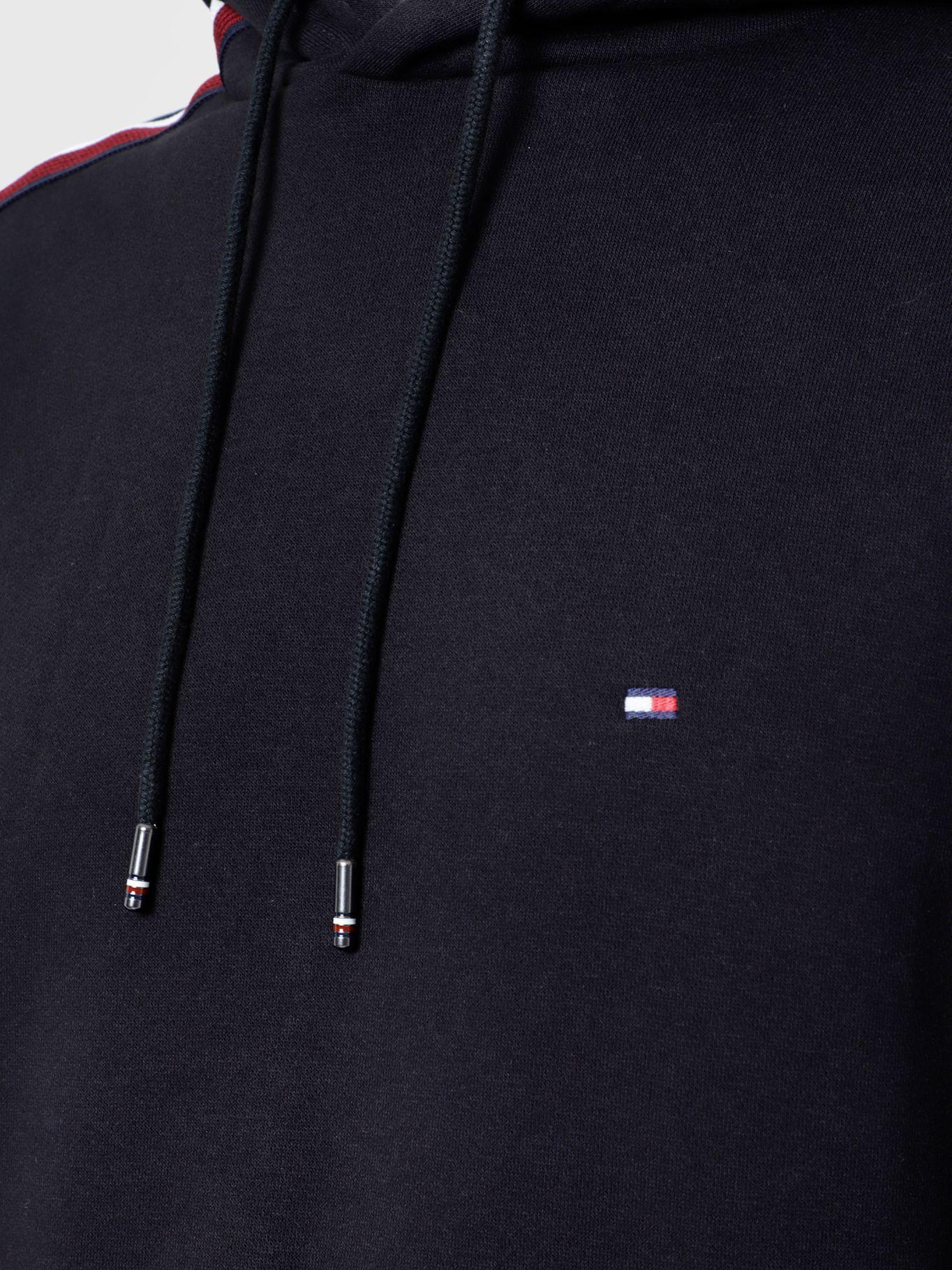 Polerón Hoodie Im Global Stripe Negro Tommy Hilfiger-2