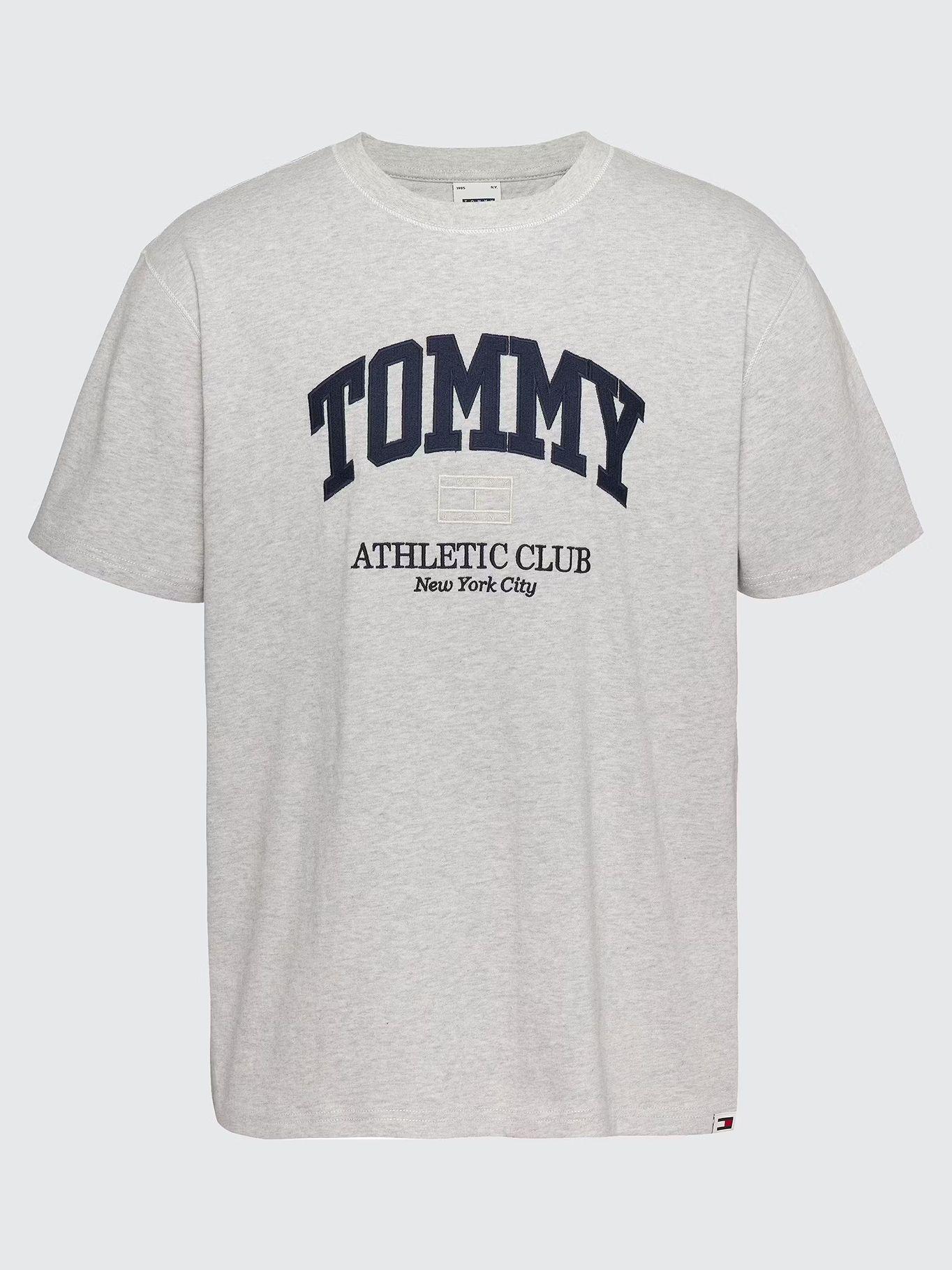 Polera Con Logo Universitario Gris Tommy Jeans-4