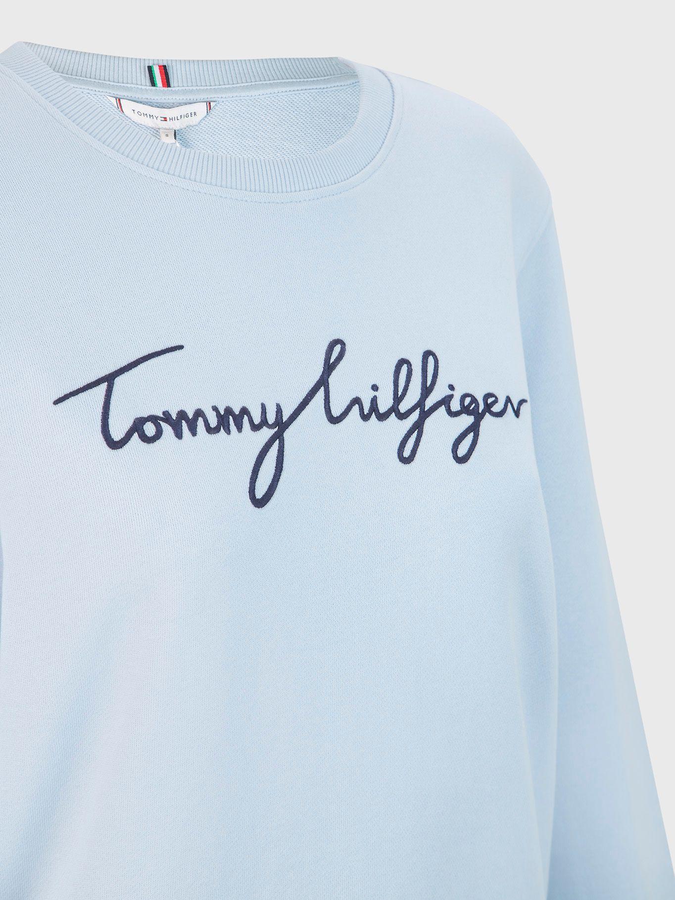 Polerón Graphic Celeste Tommy Hilfiger F2-2