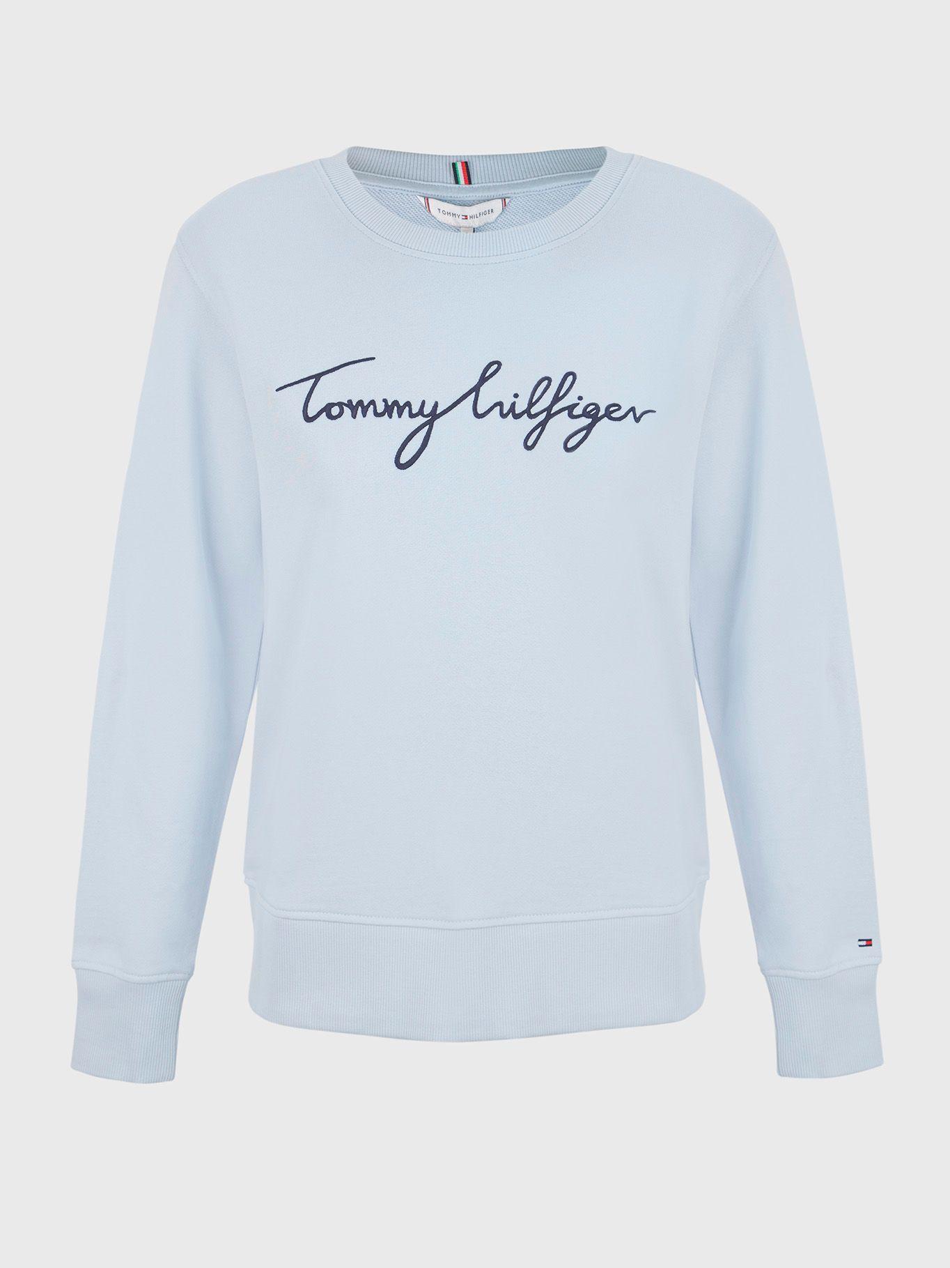 Polerón Graphic Celeste Tommy Hilfiger F2-0
