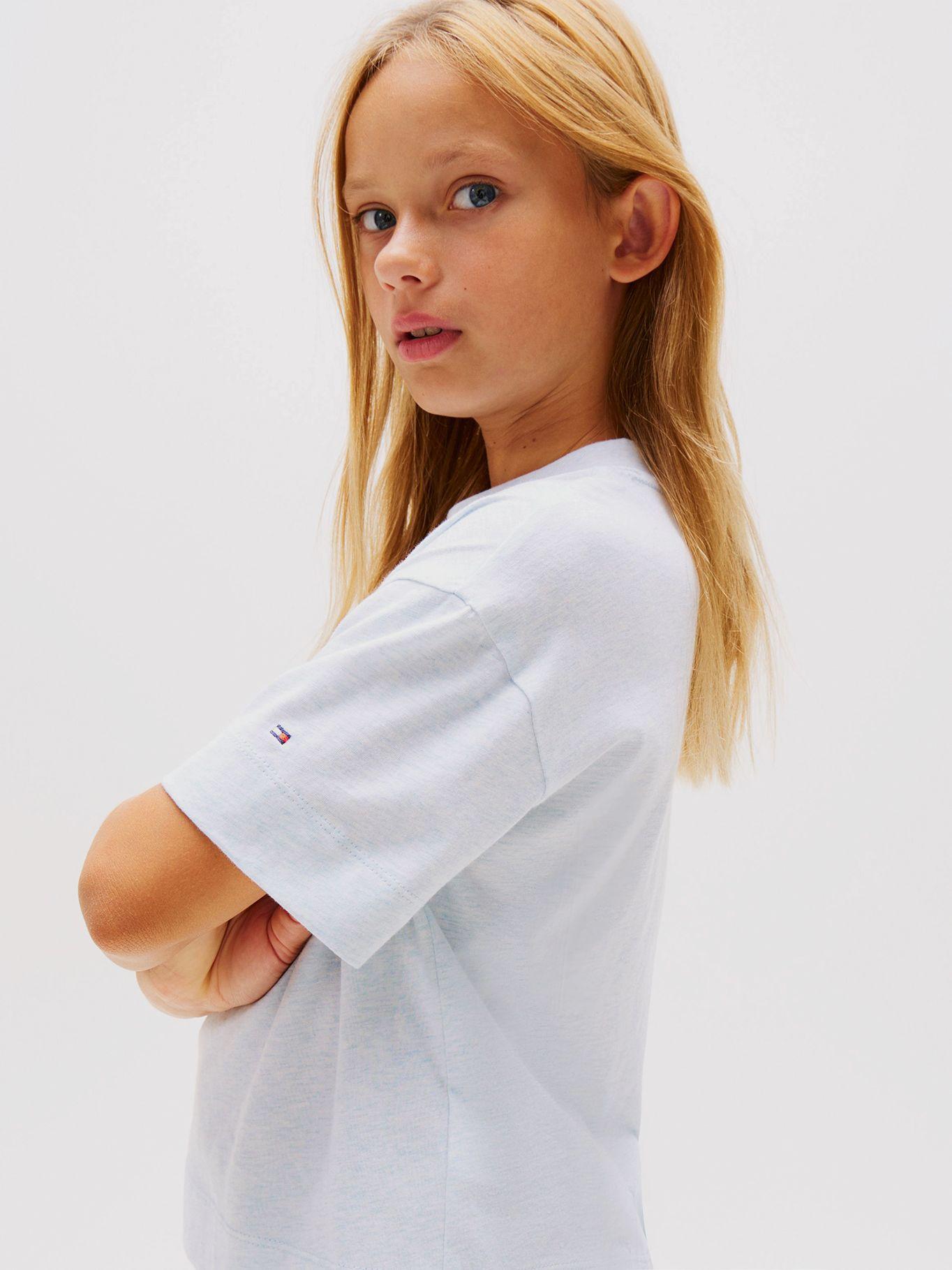 Polera Jaspeada Universitario Celeste Tommy Hilfiger-3