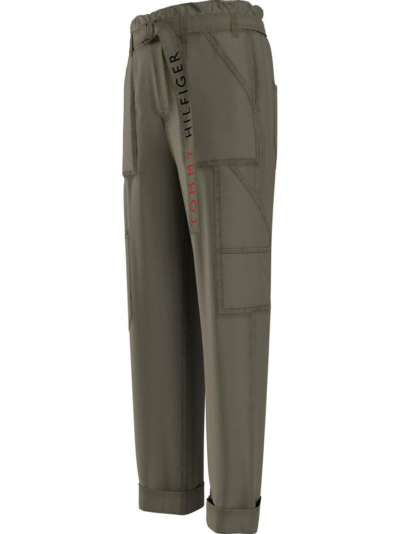 Pantalón Cargo Logo Verde Tommy Hilfiger A2-2