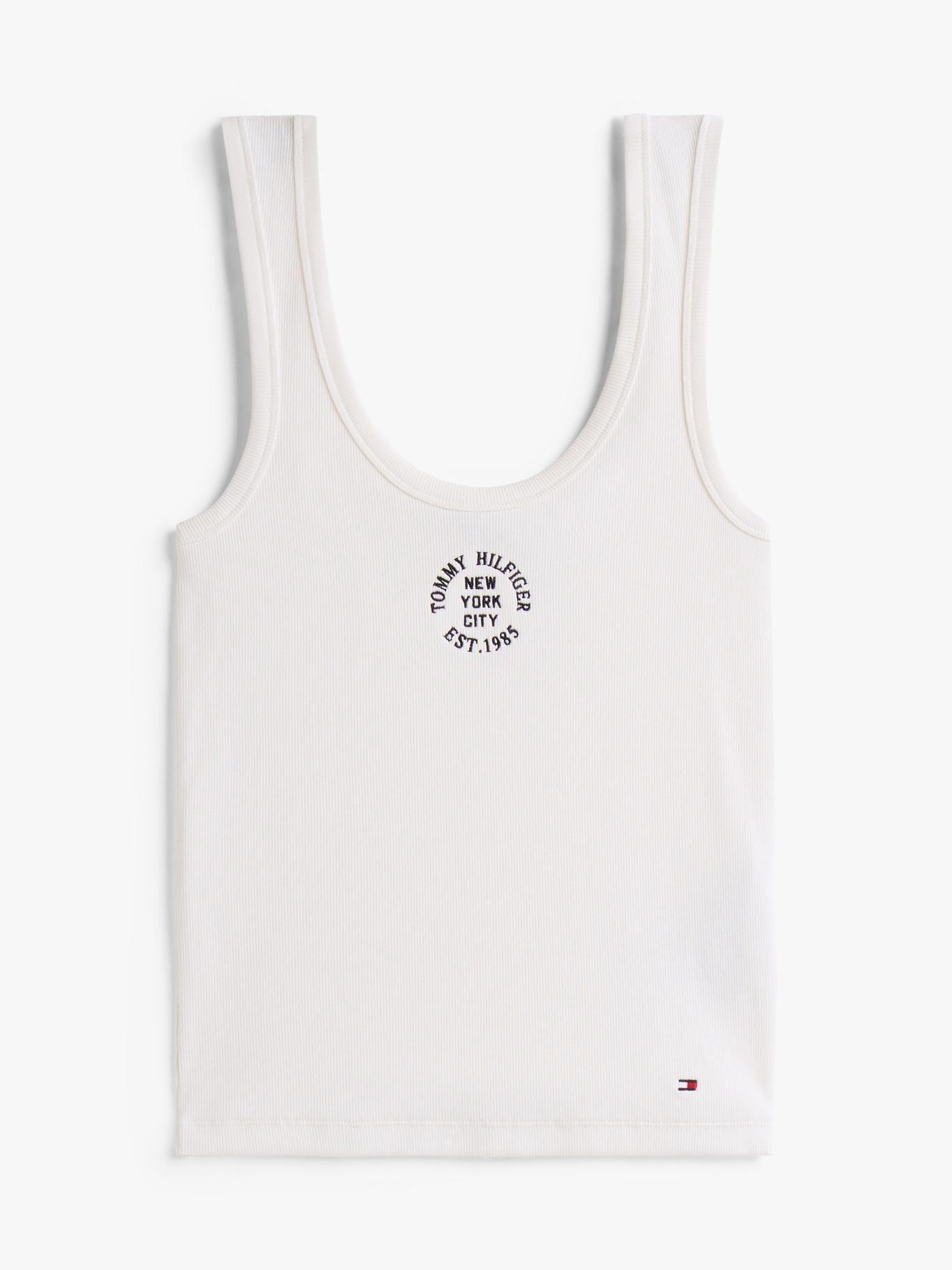 Polera Sin Manga Slim Fit Blanco Tommy Hilfiger-4