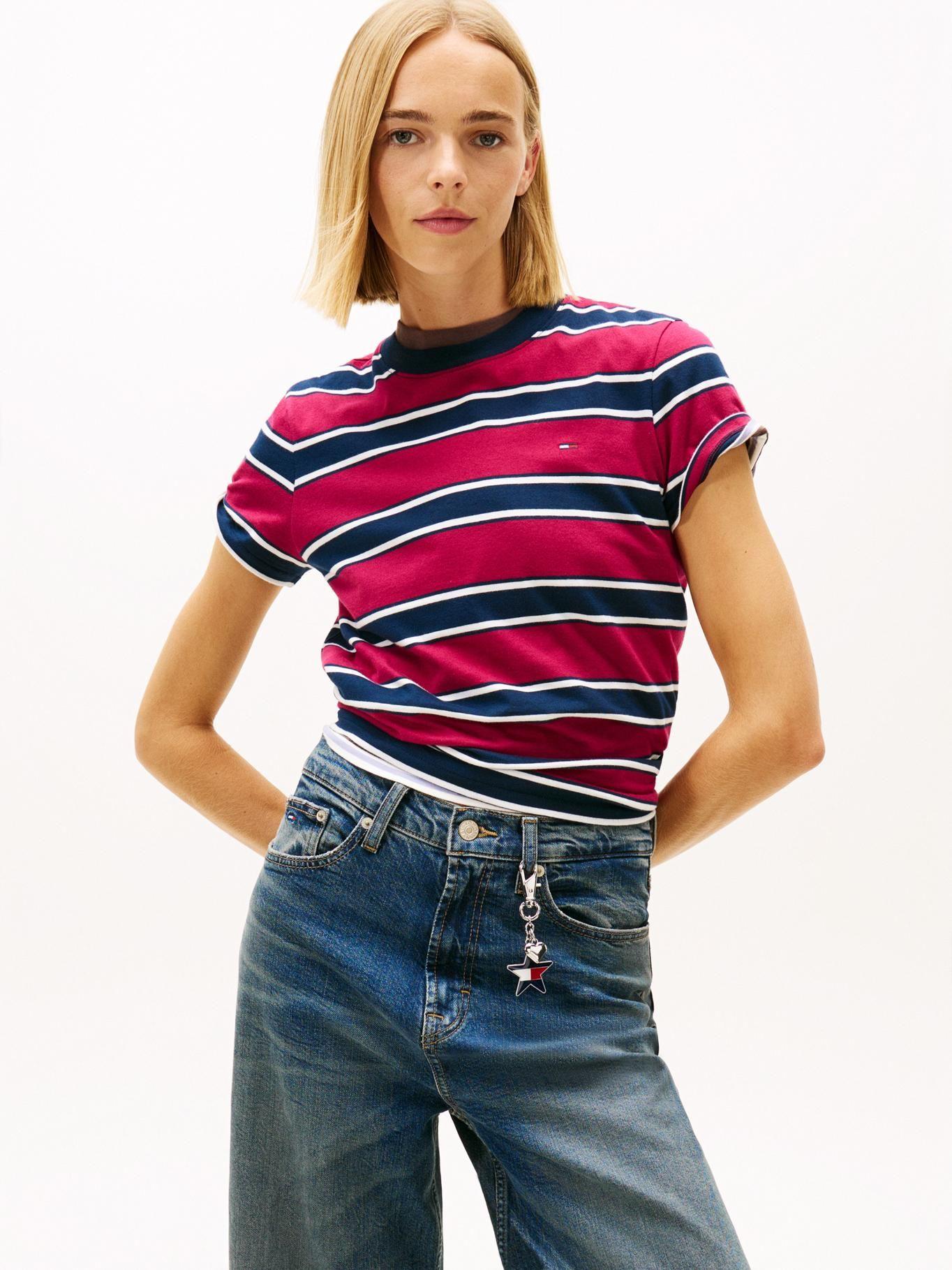 Polera Logo Bordado Regular Fit Tommy Jeans Multicolor-0