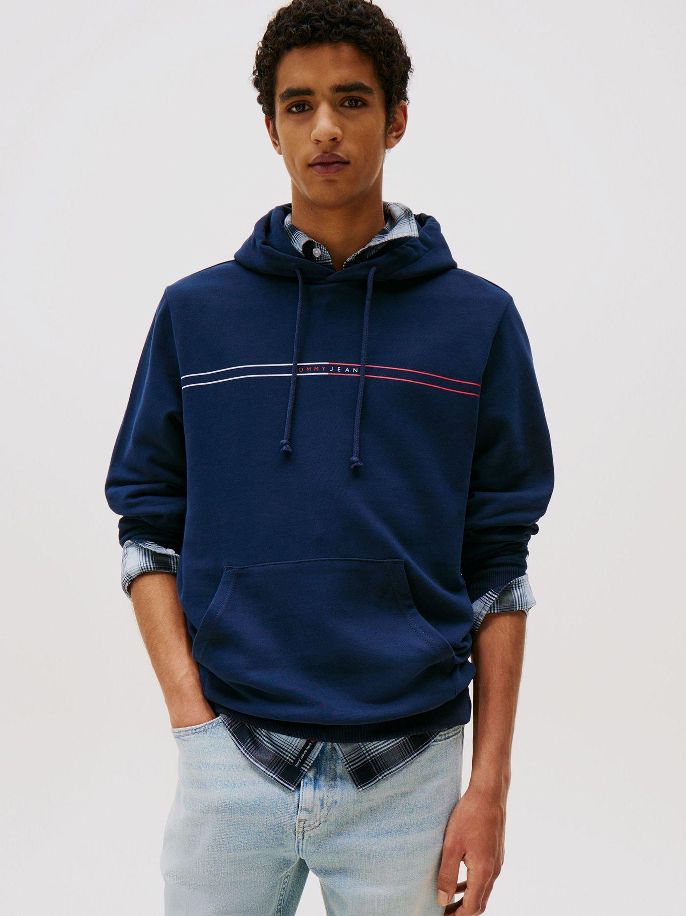 Polerón Hoodie Entry Graphic Logo Azul Tommy Jeans-0
