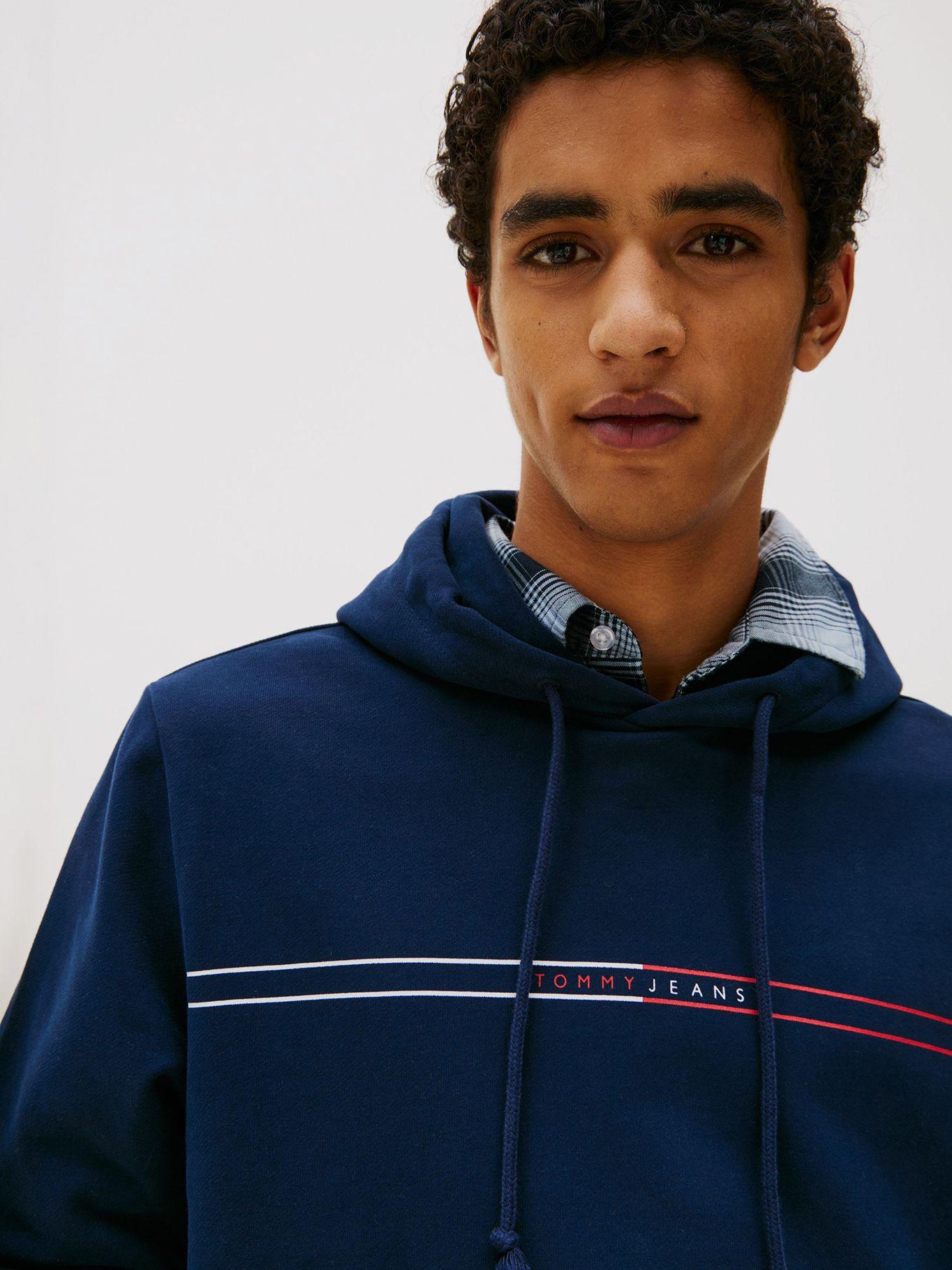 Polerón Hoodie Entry Graphic Logo Azul Tommy Jeans-3
