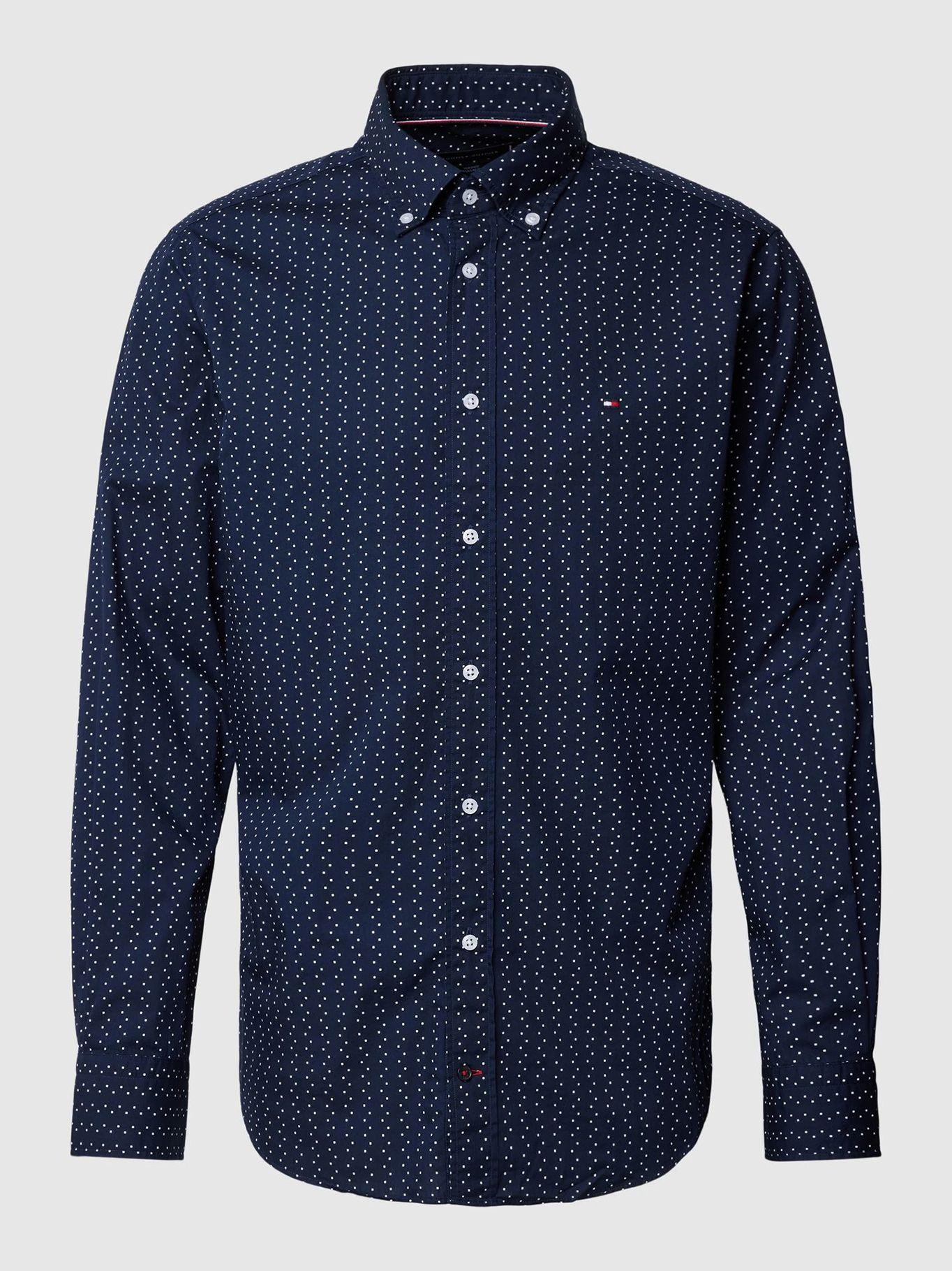 Camisa Print De Puntos Azul Tommy Hilfiger-4