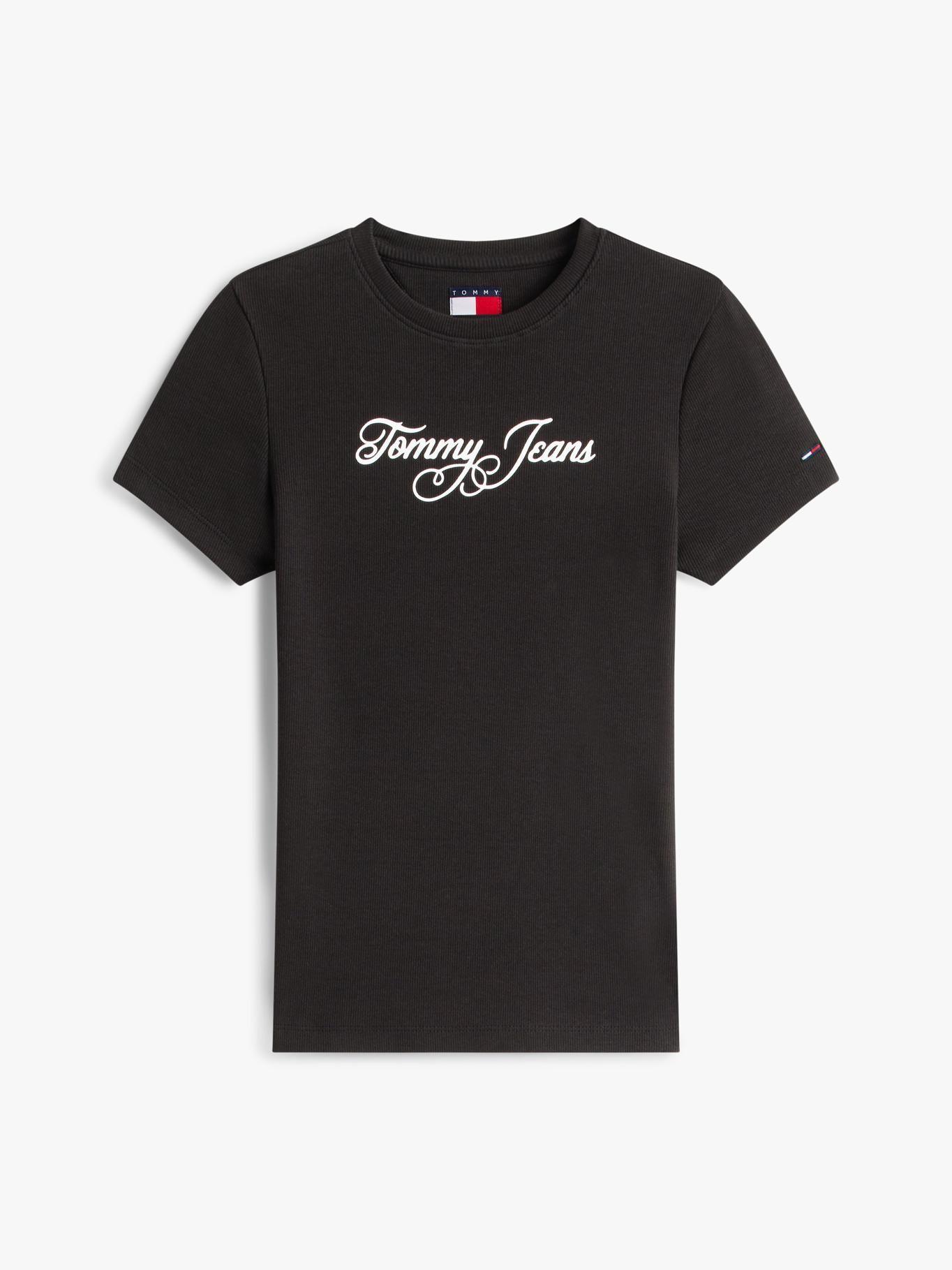 Polera Essential Slim Fit Tommy Jeans Negro-4