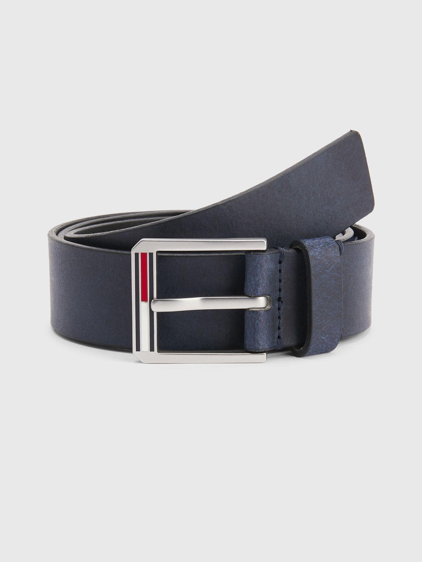 Cinturón Essential De Cuero Azul Tommy Hilfiger-0