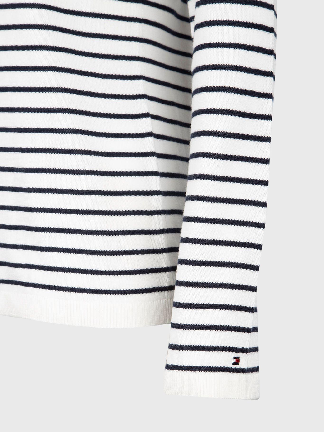 Sweater Stripe Logo Heart Blanco Tommy Hilfiger-3