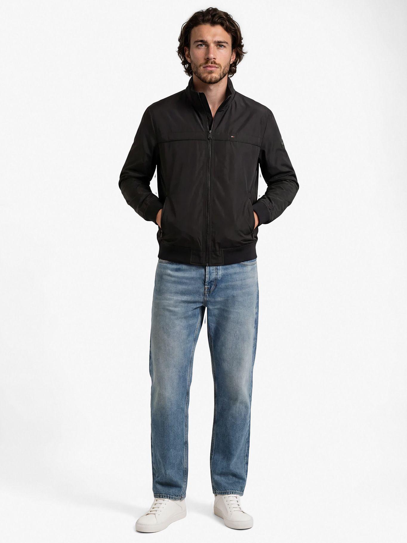 Chaqueta Bomber Golf Con Logo Negro Tommy Hilfiger-1