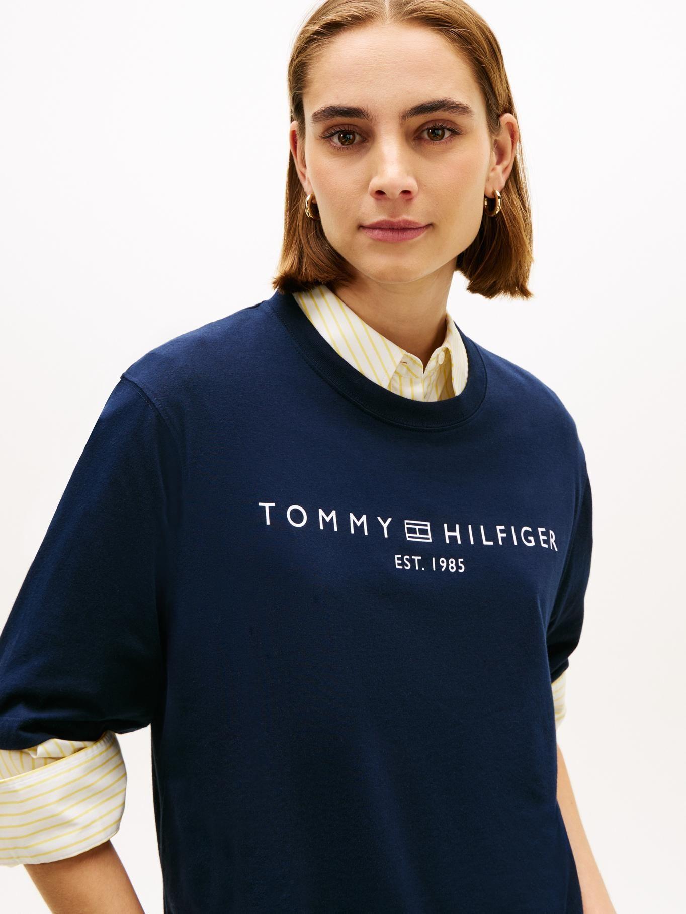 Polera Logo Gráfico Relaxed Fit Tommy Hilfiger Azul-3