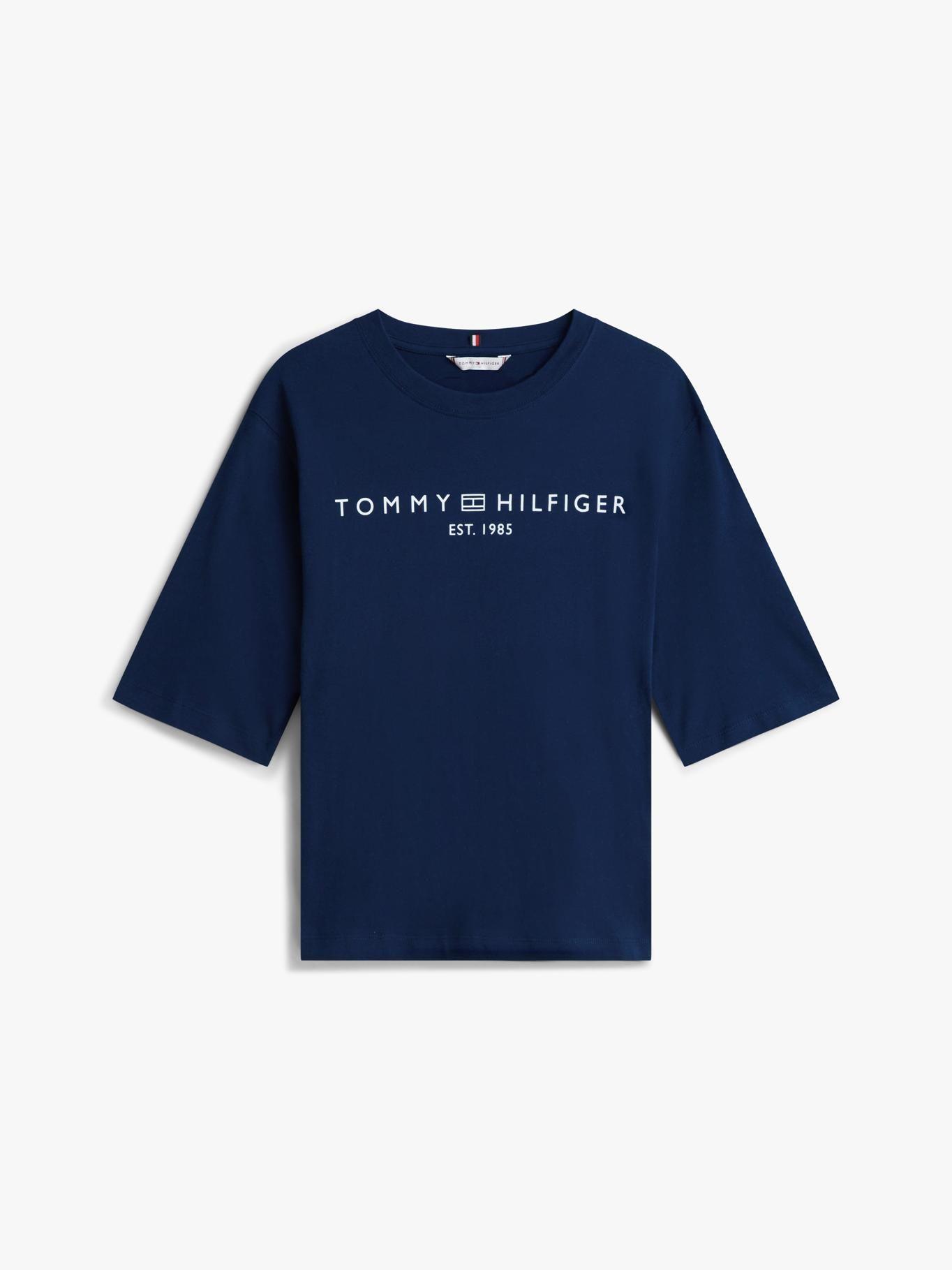 Polera Logo Gráfico Relaxed Fit Tommy Hilfiger Azul-4
