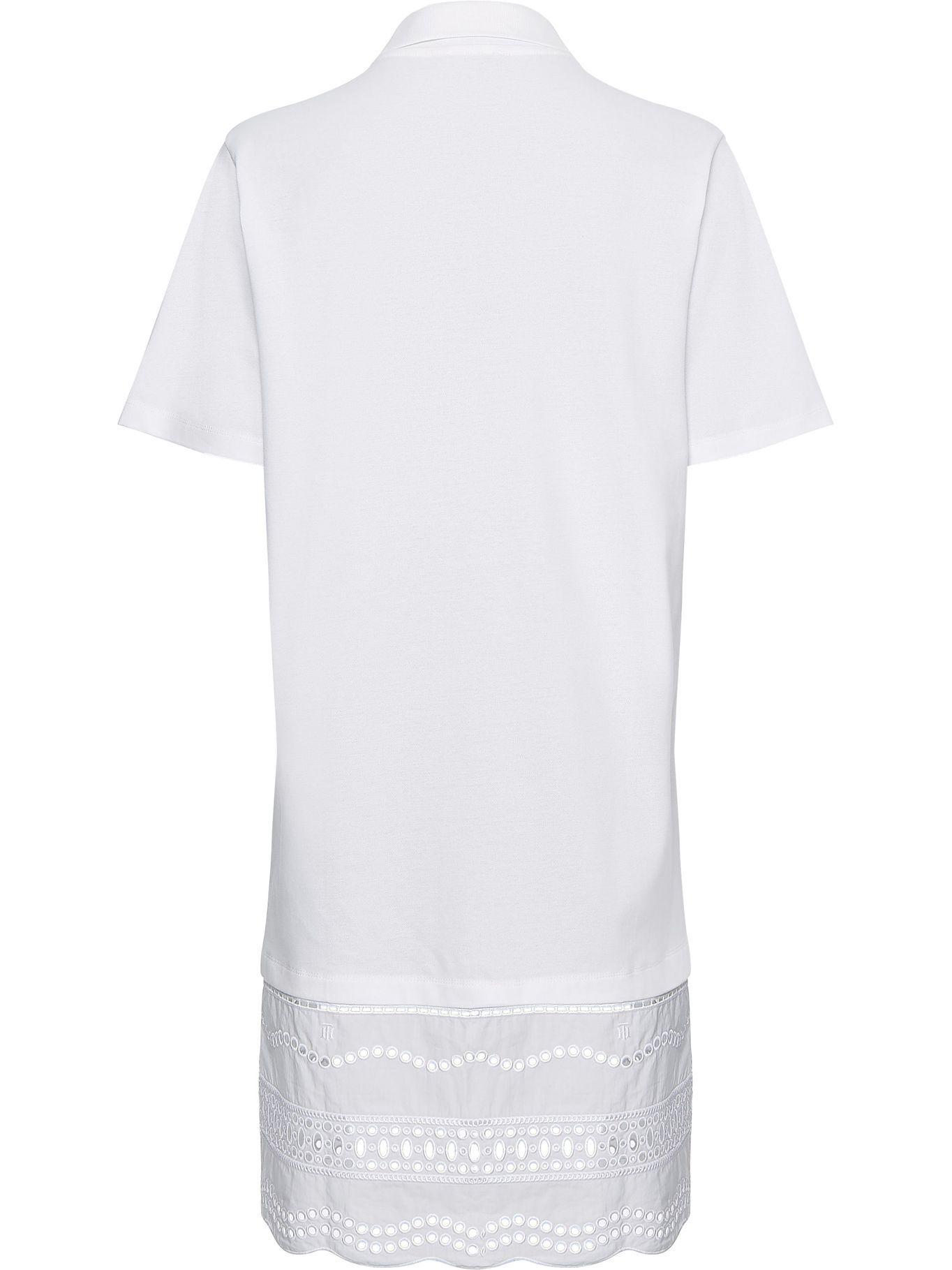 Vestido Tipo Polo Calado Blanco Tommy Hilfiger-4