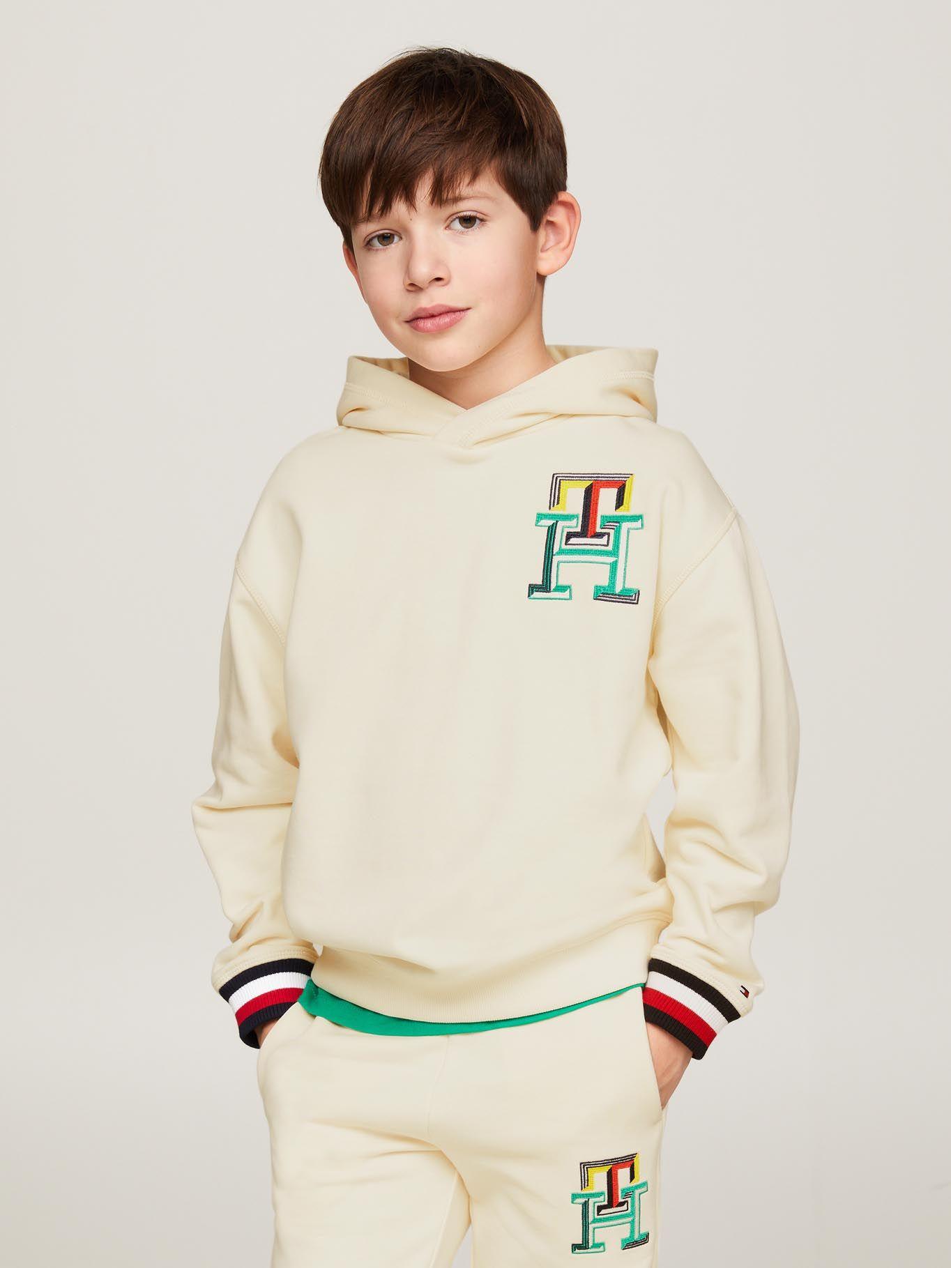 Polerón Hoodie Logo Monogram Beige Tommy Hilfiger-0