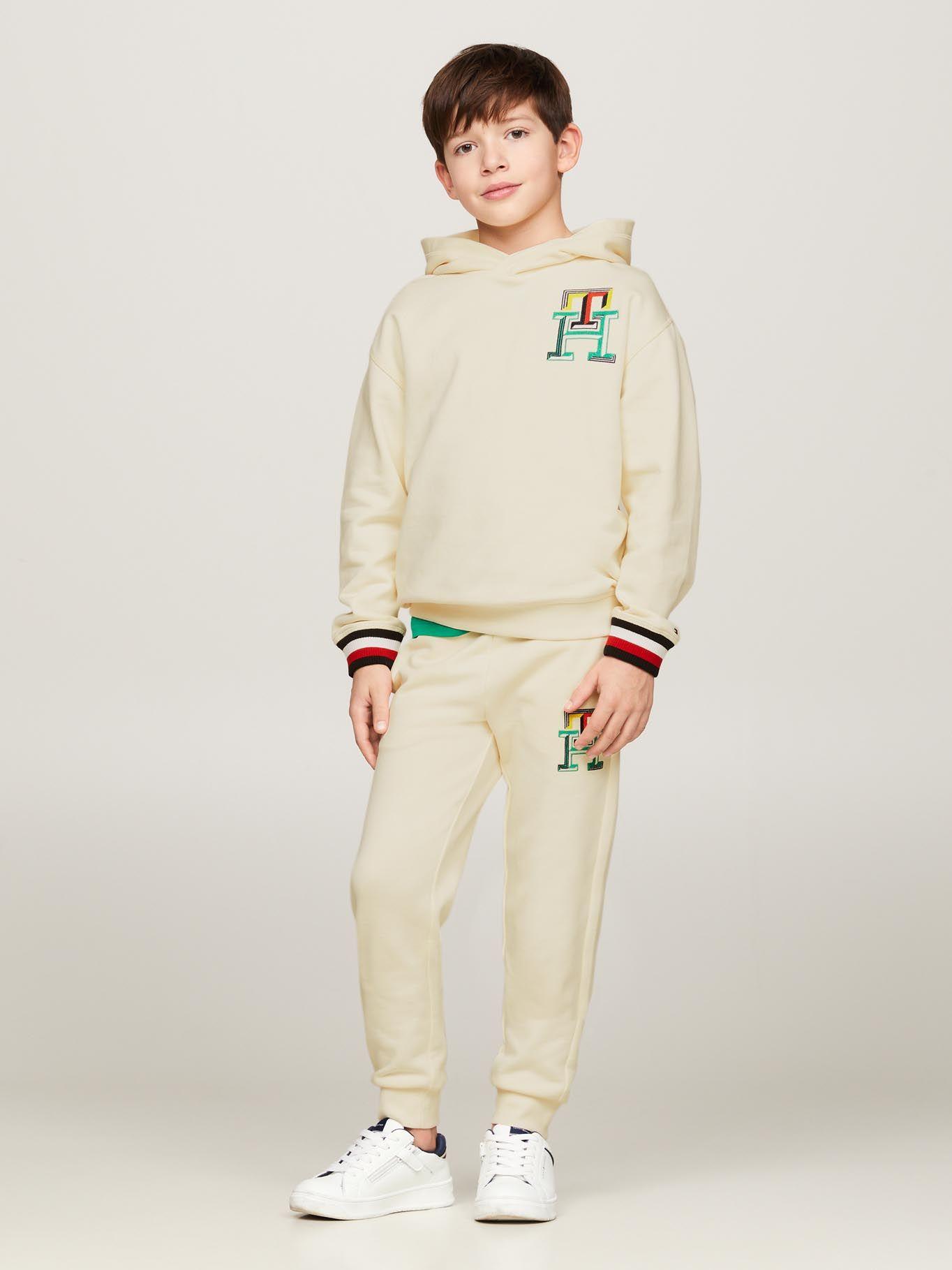 Polerón Hoodie Logo Monogram Beige Tommy Hilfiger-1