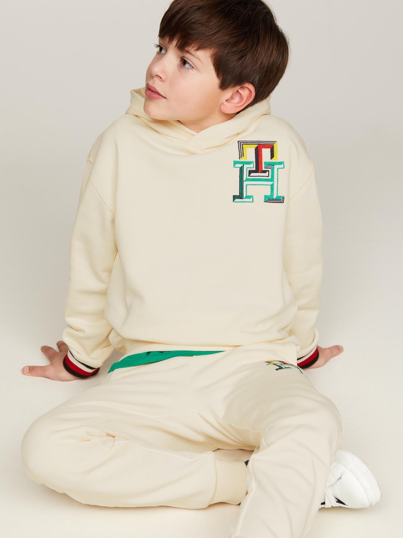 Polerón Hoodie Logo Monogram Beige Tommy Hilfiger-3