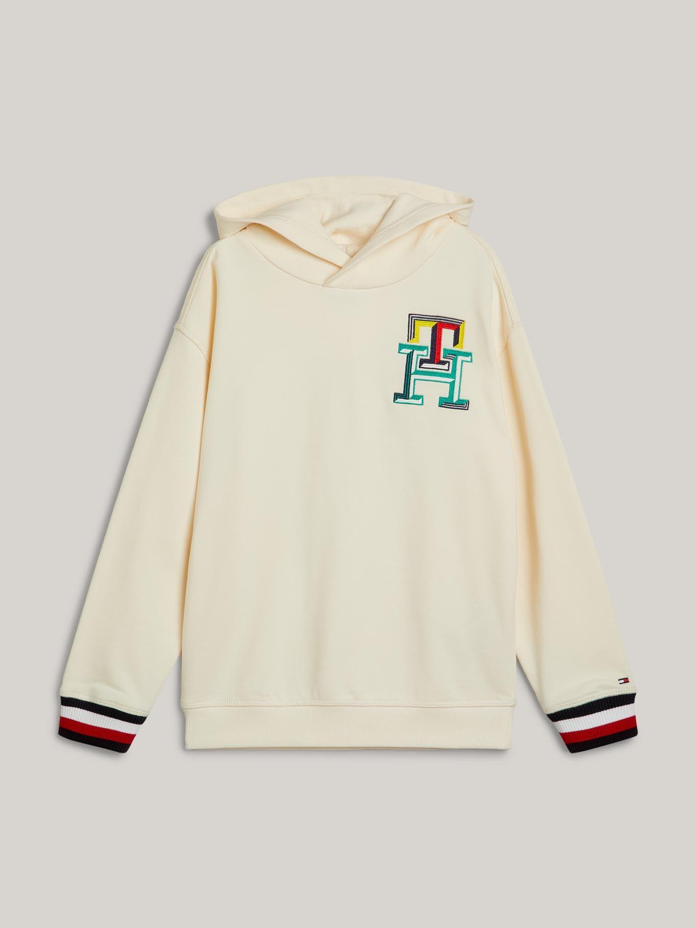 Polerón Hoodie Logo Monogram Beige Tommy Hilfiger-4