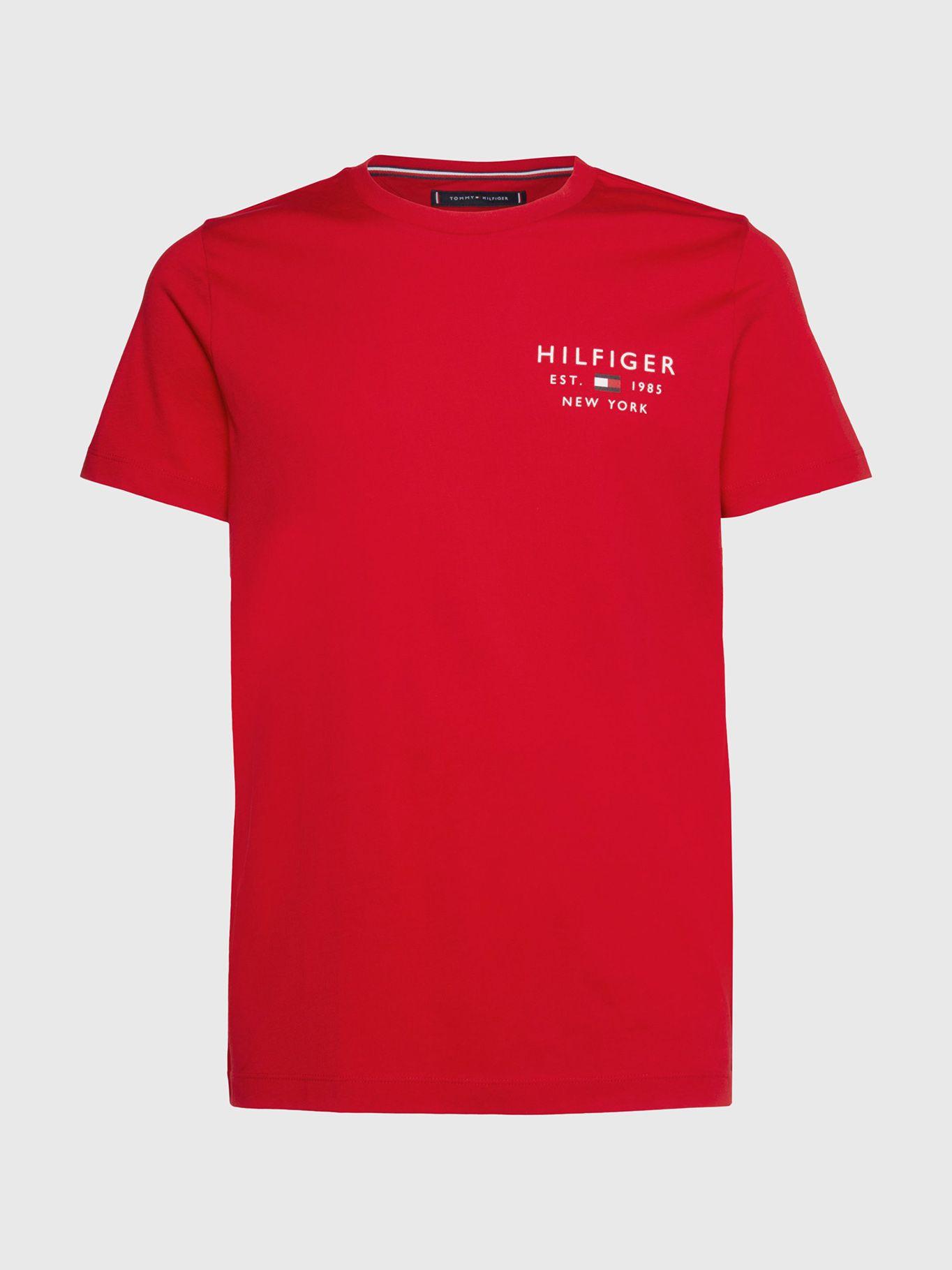 Polera Brand Small Logo Rojo Tommy Hilfiger-4