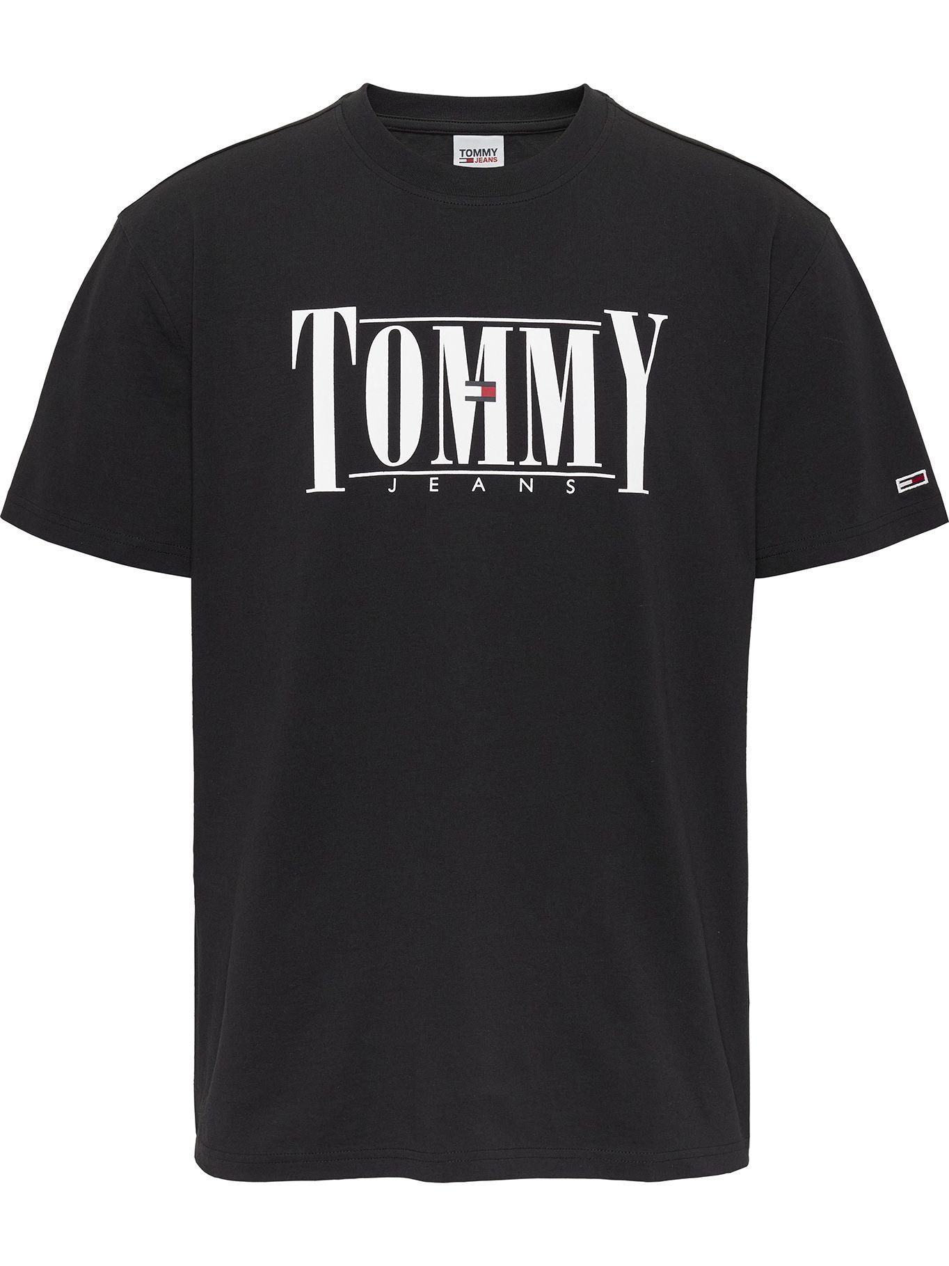 Polera Essential Serif Logo Negro Tommy Jeans-0