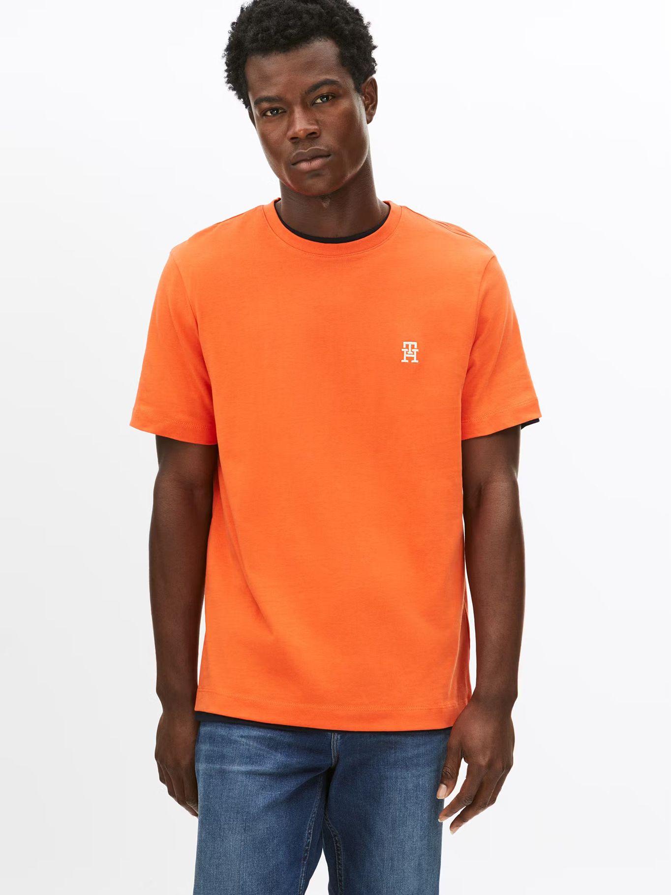 Polera Monogram Logo Naranjo Tommy Hilfiger-0