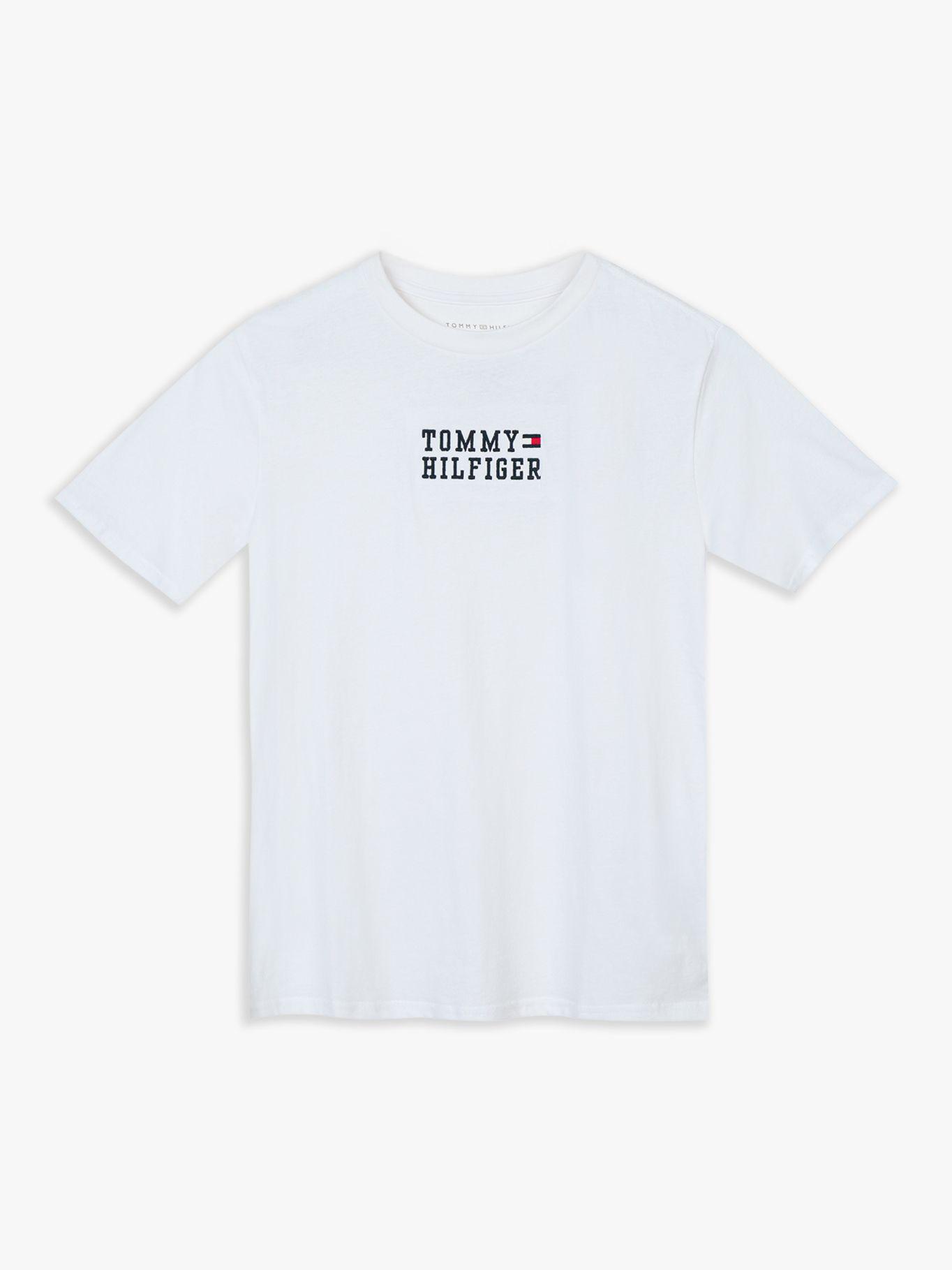 Polera De Niño Con Logo Icon Blanco Tommy Hilfiger-0