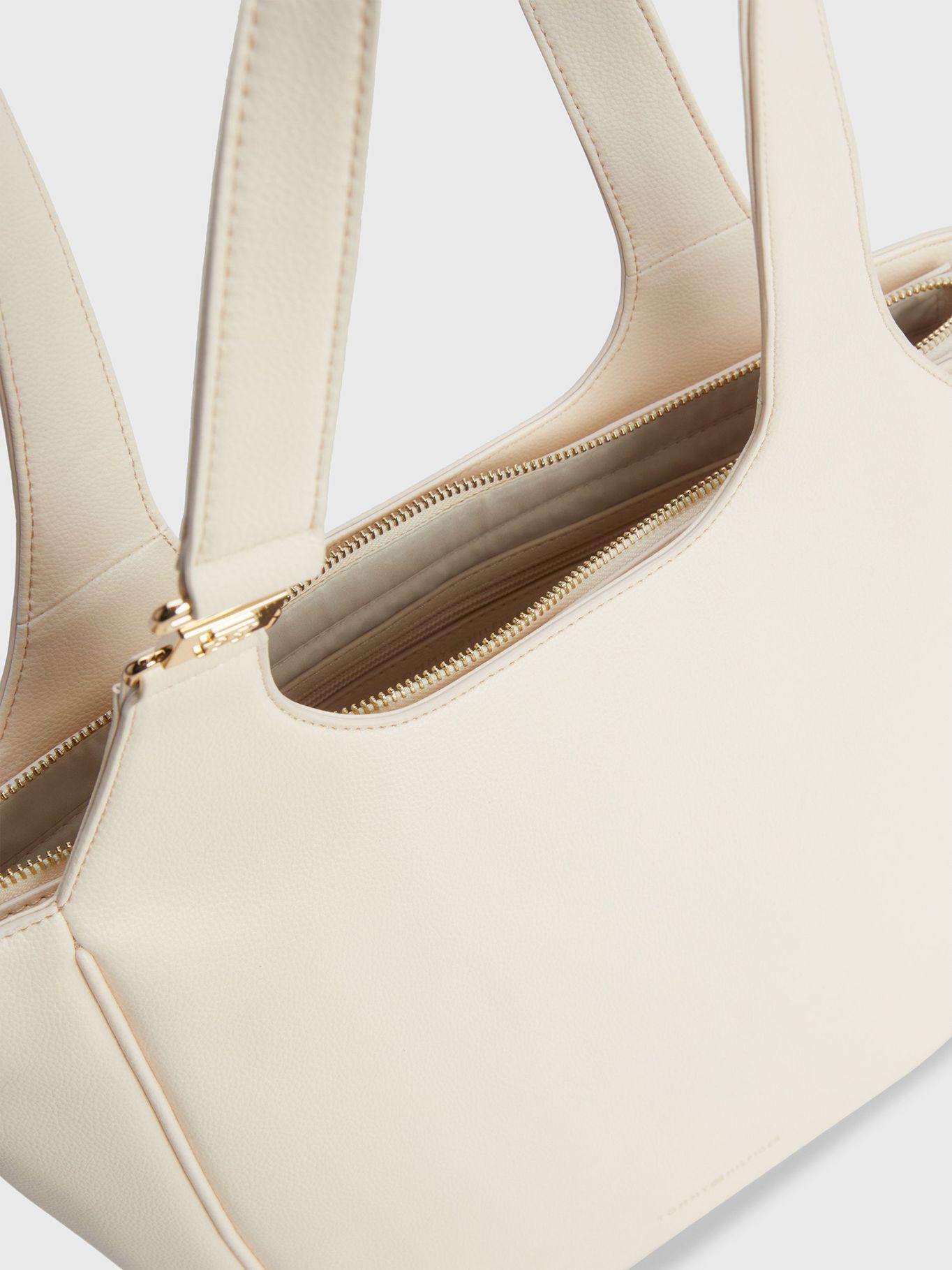 Tote Contemporary Solid Beige Tommy Hilfiger-2