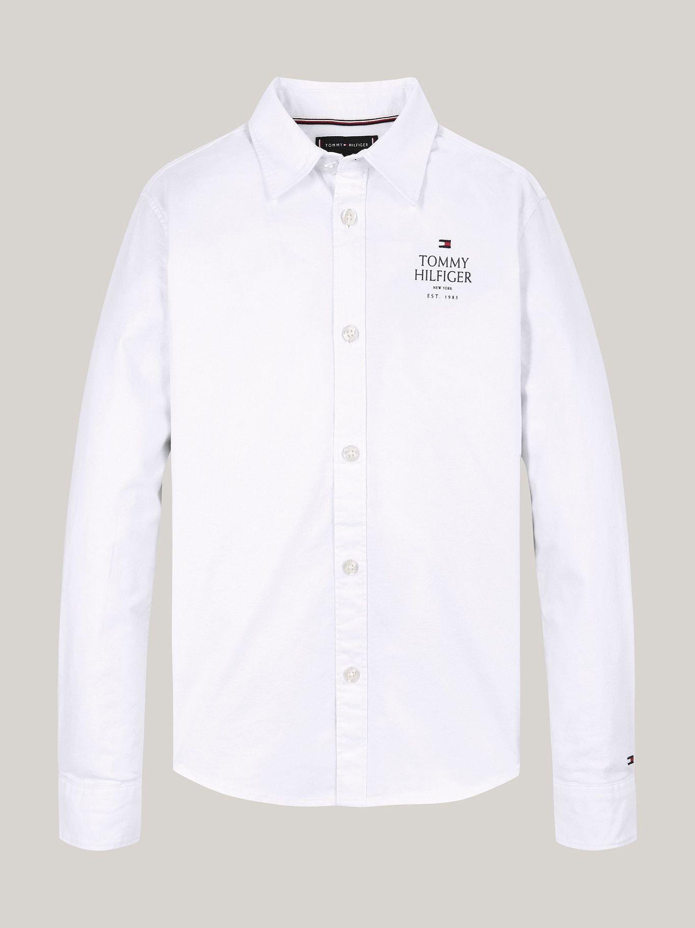 Camisa Oxford Corte Regular Blanco Tommy Hilfiger-4