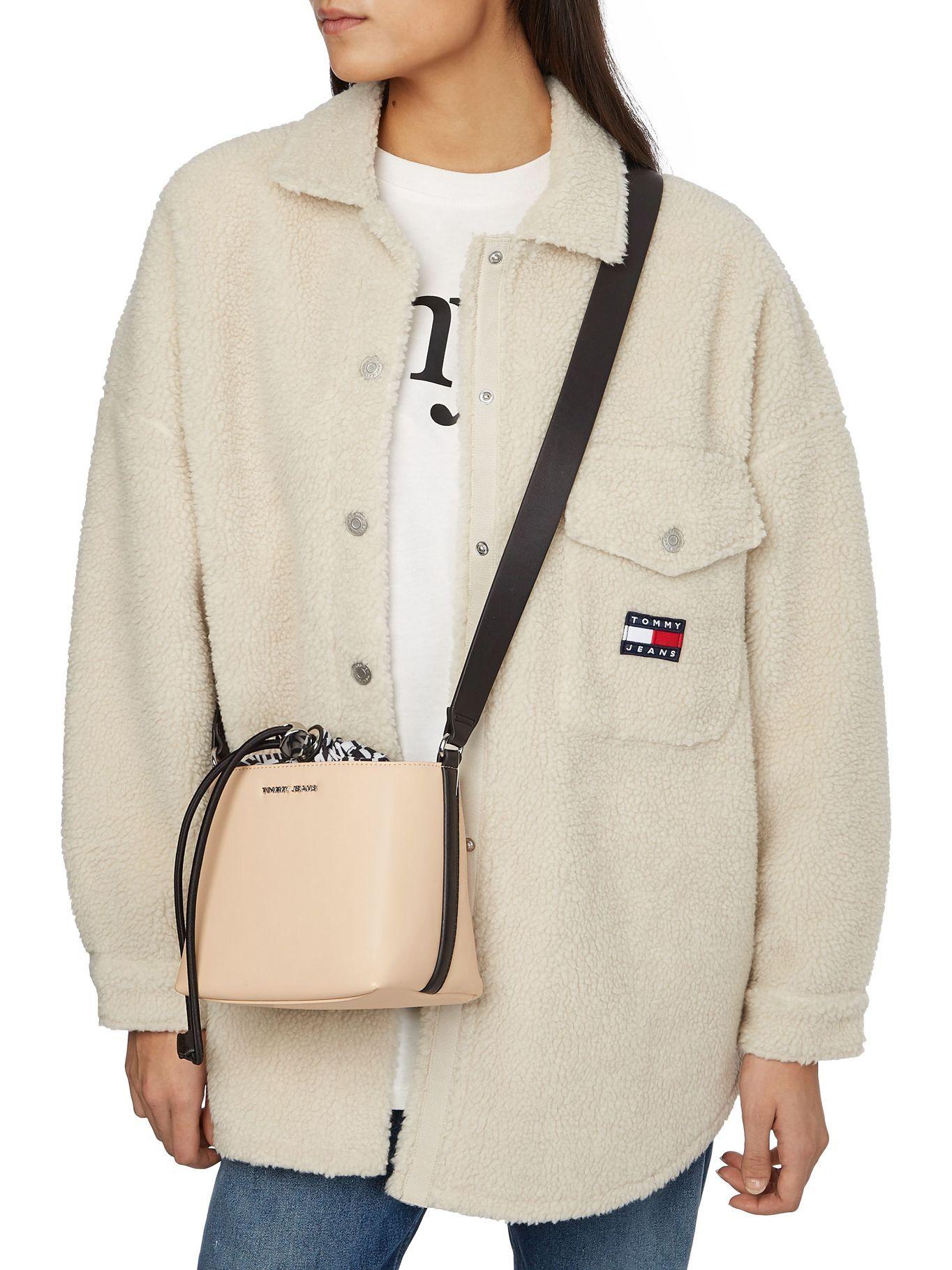 Cartera Bucket Academy Beige Tommy Hilfiger-4