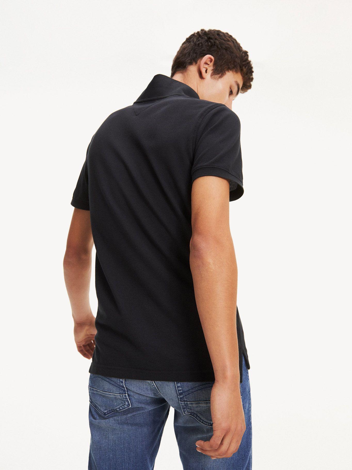 Polo Original Flag Slim Fit Negro Tommy Hilfiger-1
