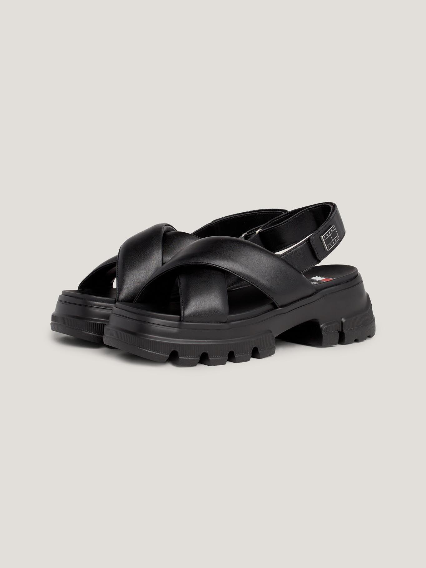 Sandalia Chunky City Negro Tommy Hilfiger-0