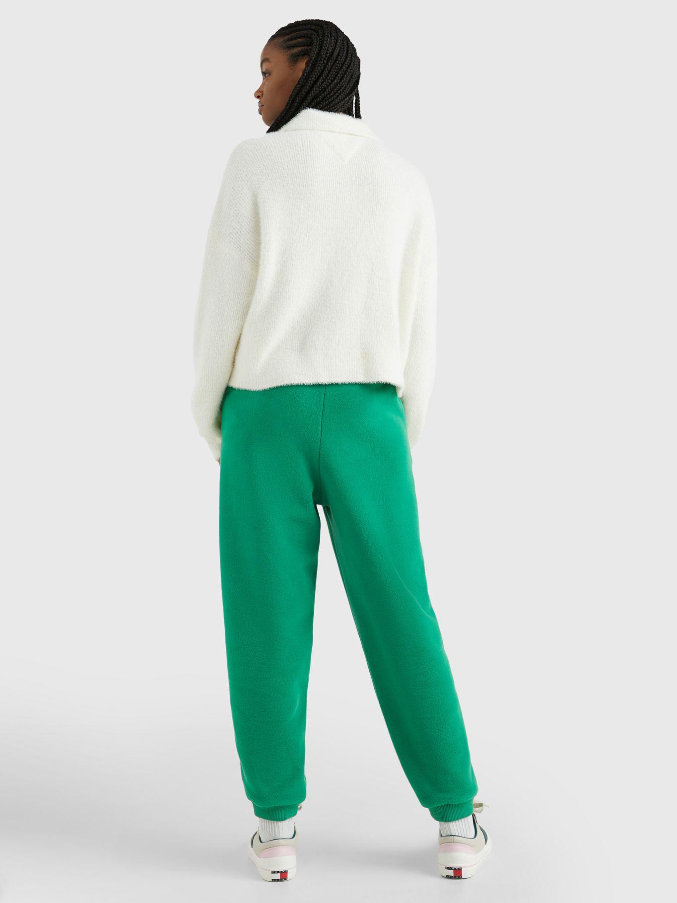 Sweater Polo Cropped Con Logo Blanco Tommy Hilfiger-2