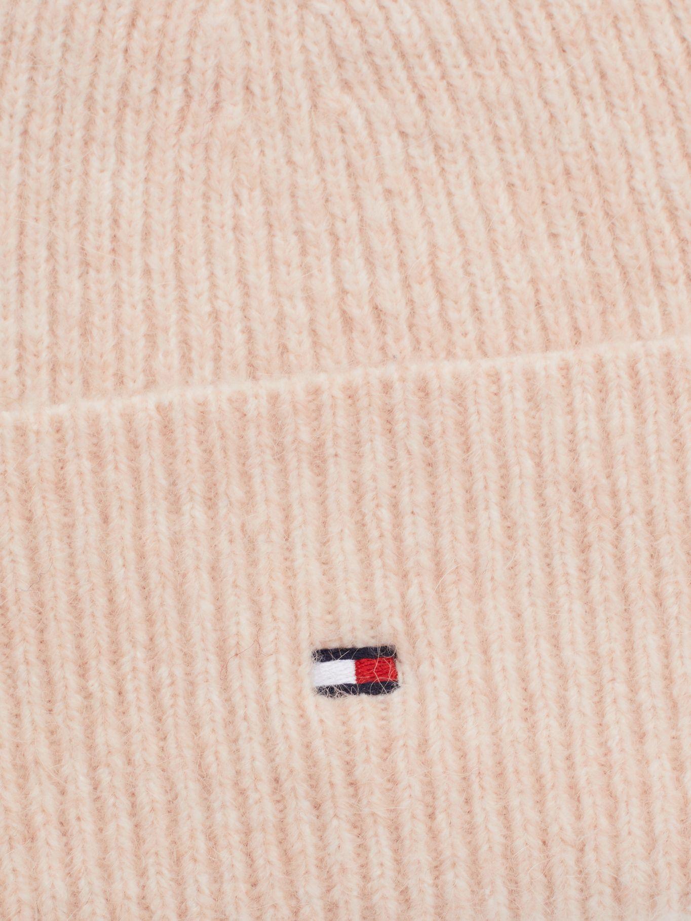 Beanie Essential Con Logo Rosado Tommy Hilfiger-2