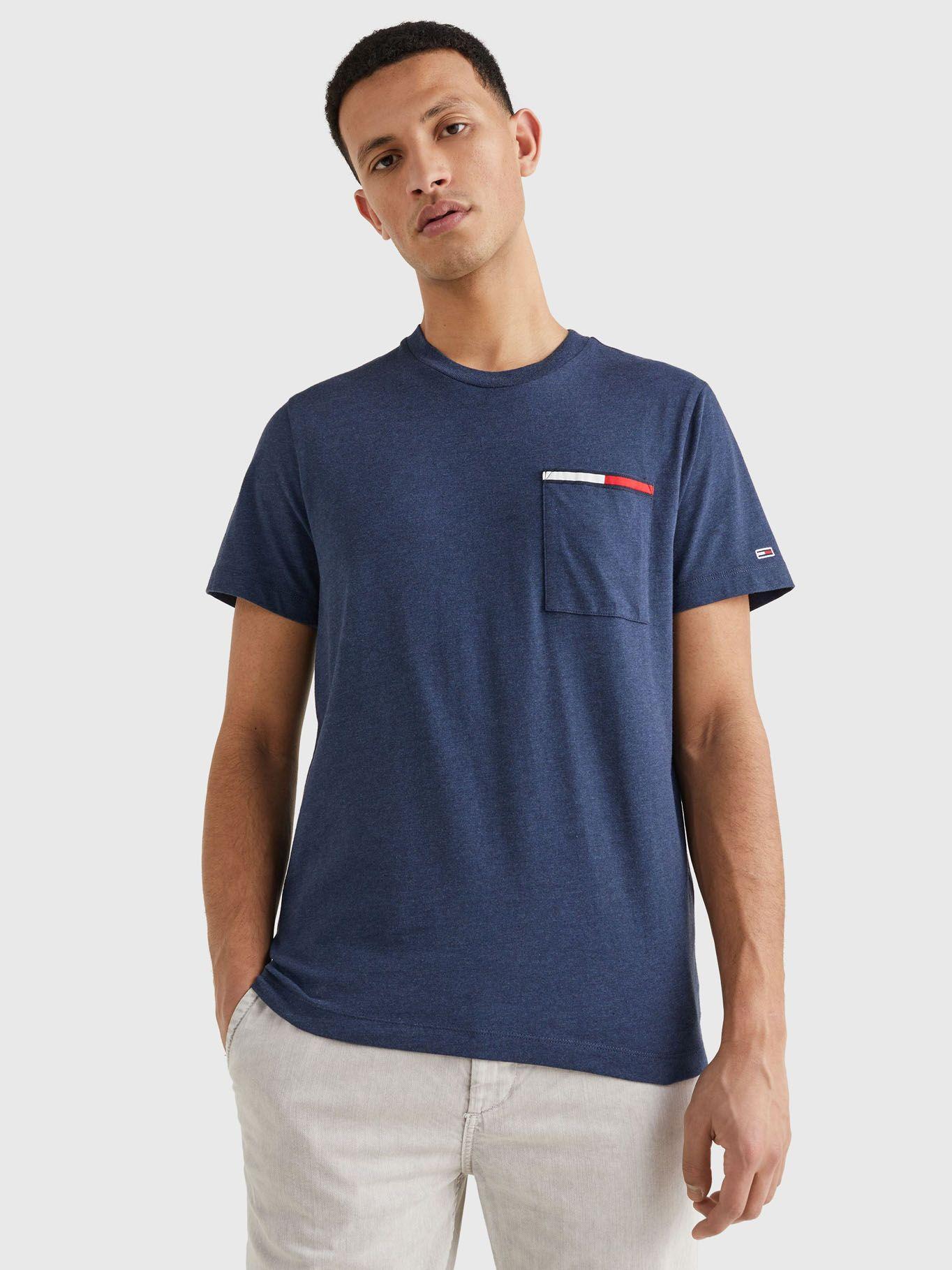 Polera Essential Con Bolsillo Azul Tommy Jeans-0