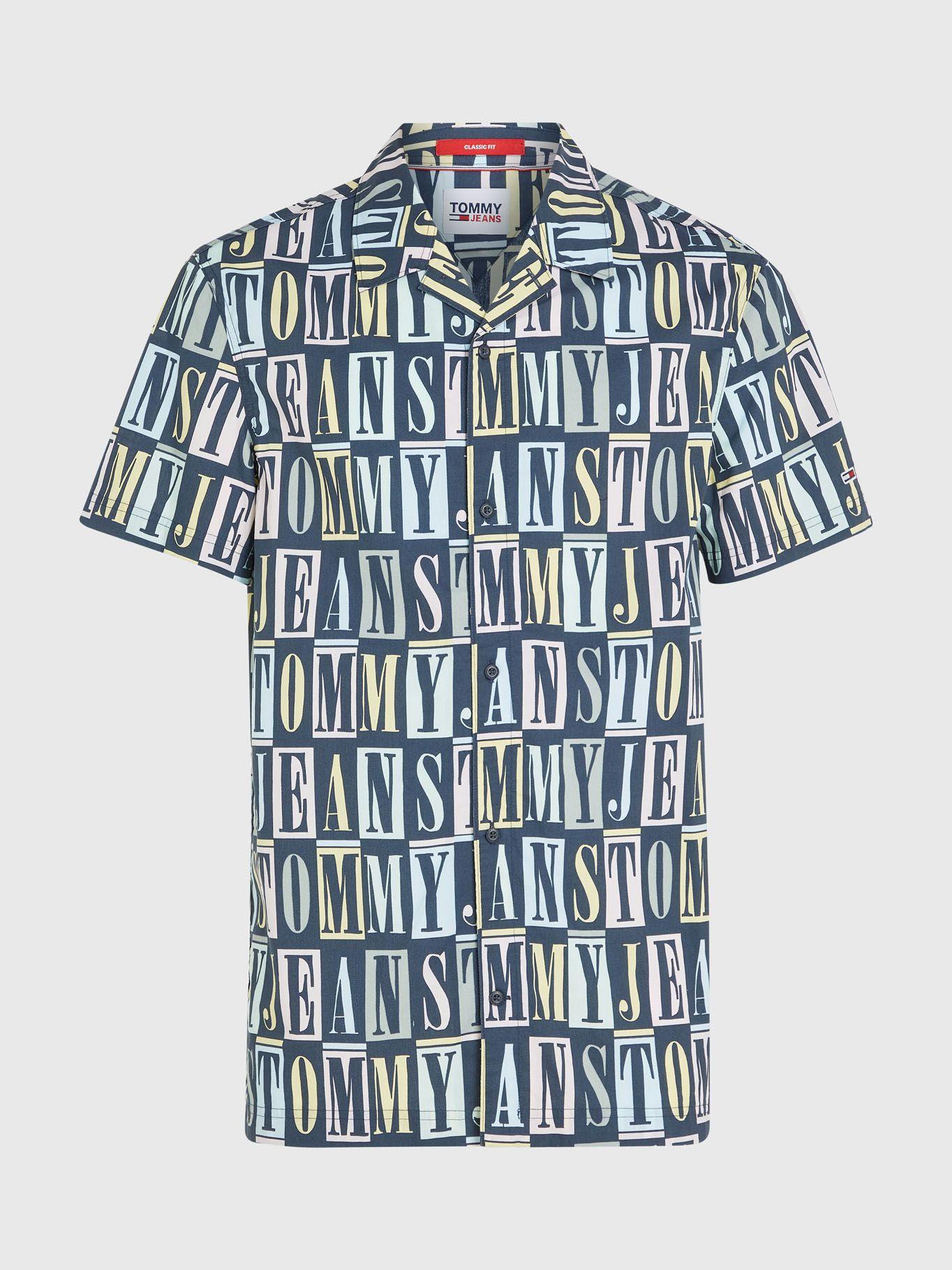 Camisa Con Multiestampado Azul Tommy Jeans-4