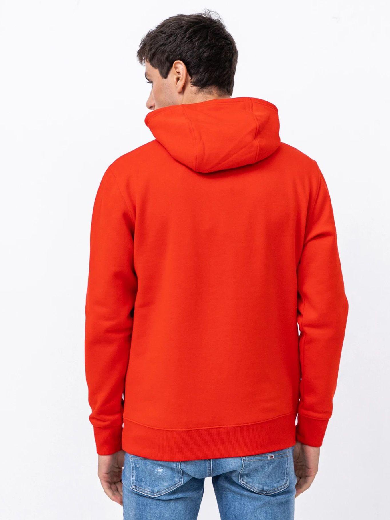 Polerón Hoodie Regular Fit Con Gorro Rojo Tommy Jeans-1
