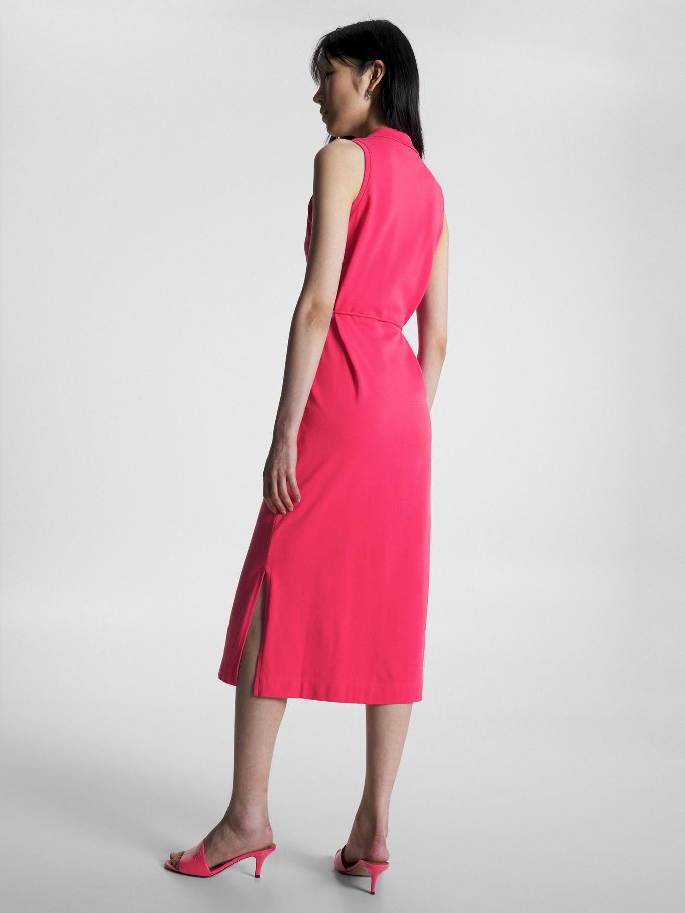 Vestido Midi Polo Sin Mangas Rosado Tommy Hilfiger-1