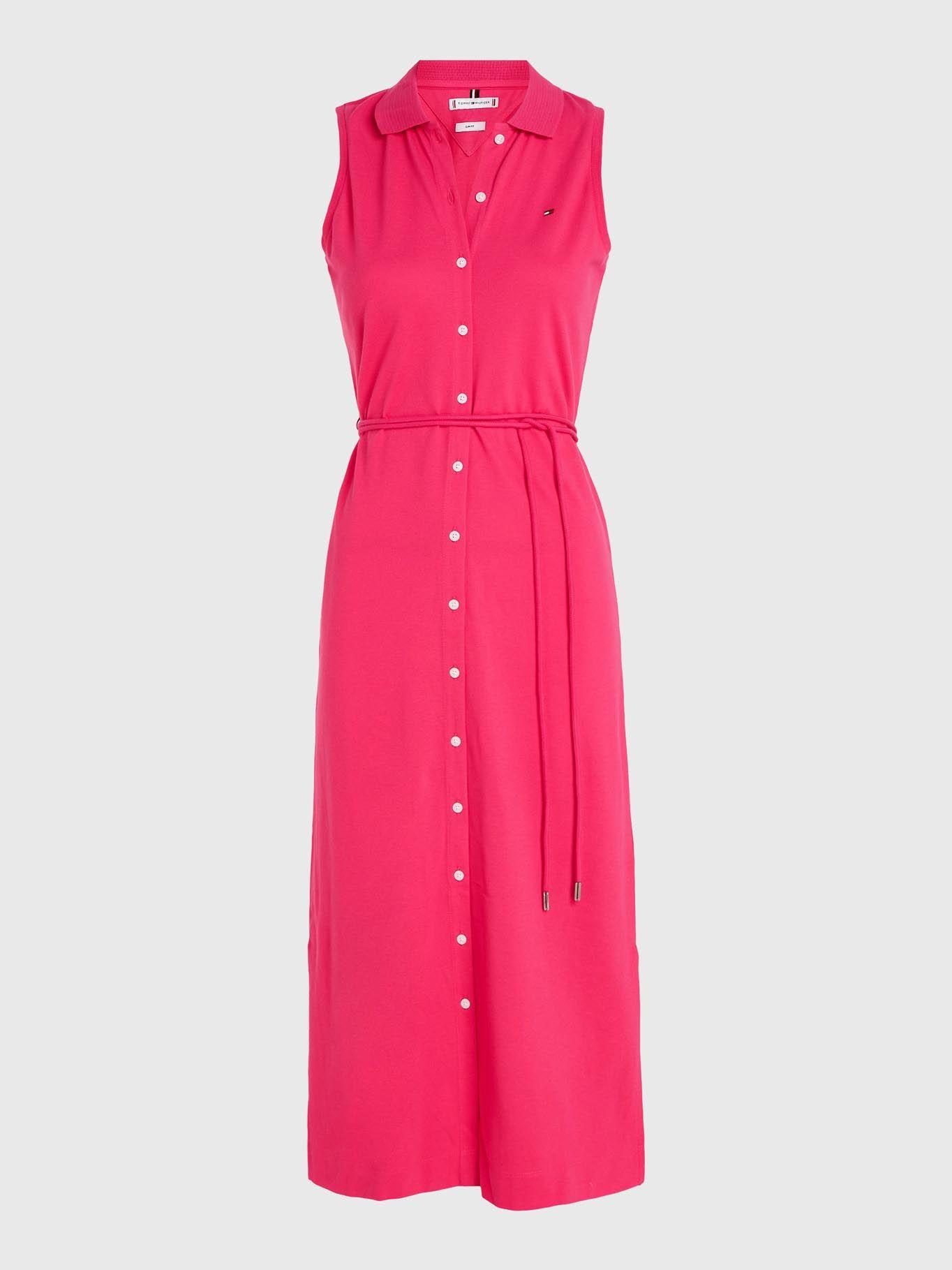 Vestido Midi Polo Sin Mangas Rosado Tommy Hilfiger-4