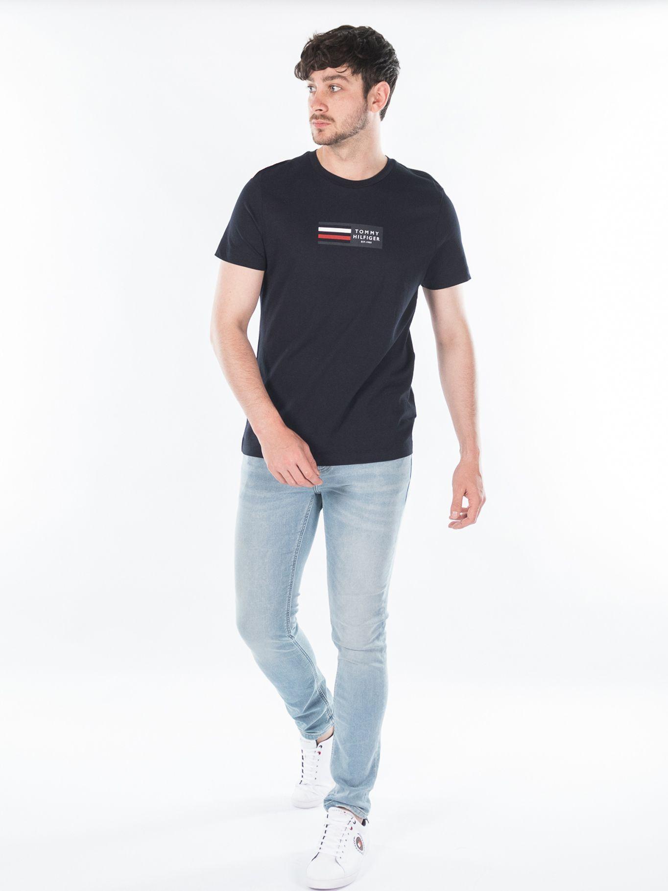 Polera Logo Corporate Graphic Azul Tommy Hilfiger-0