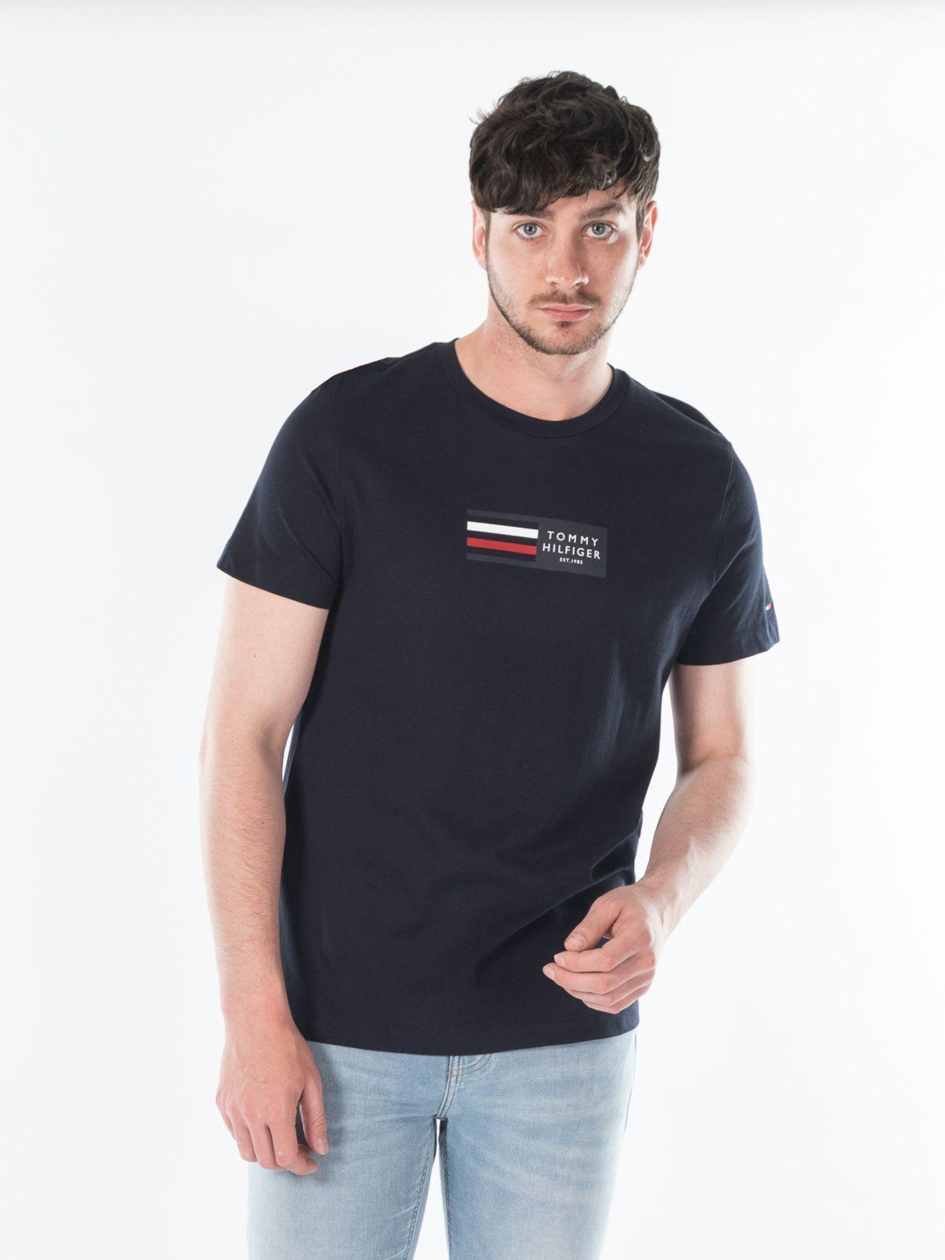 Polera Logo Corporate Graphic Azul Tommy Hilfiger-1