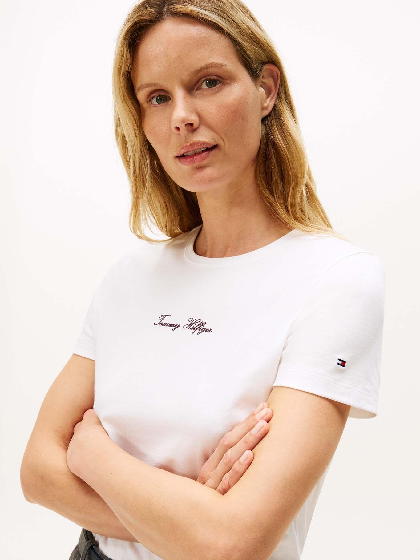 Polera Con Logo Texturizado Blanco Tommy Hilfiger-3