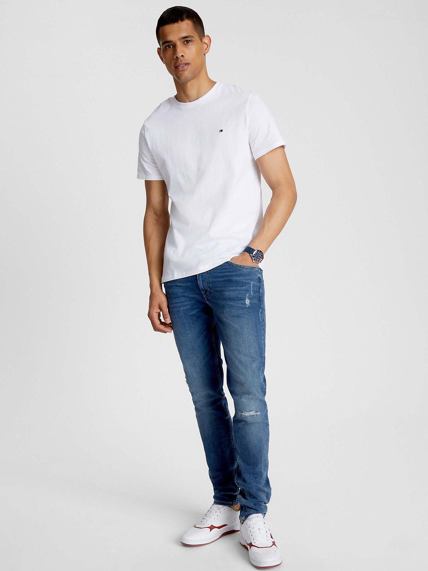 Polera Essential Cotton C-Neck Slim Fit Blanco Tommy Hilfiger-1