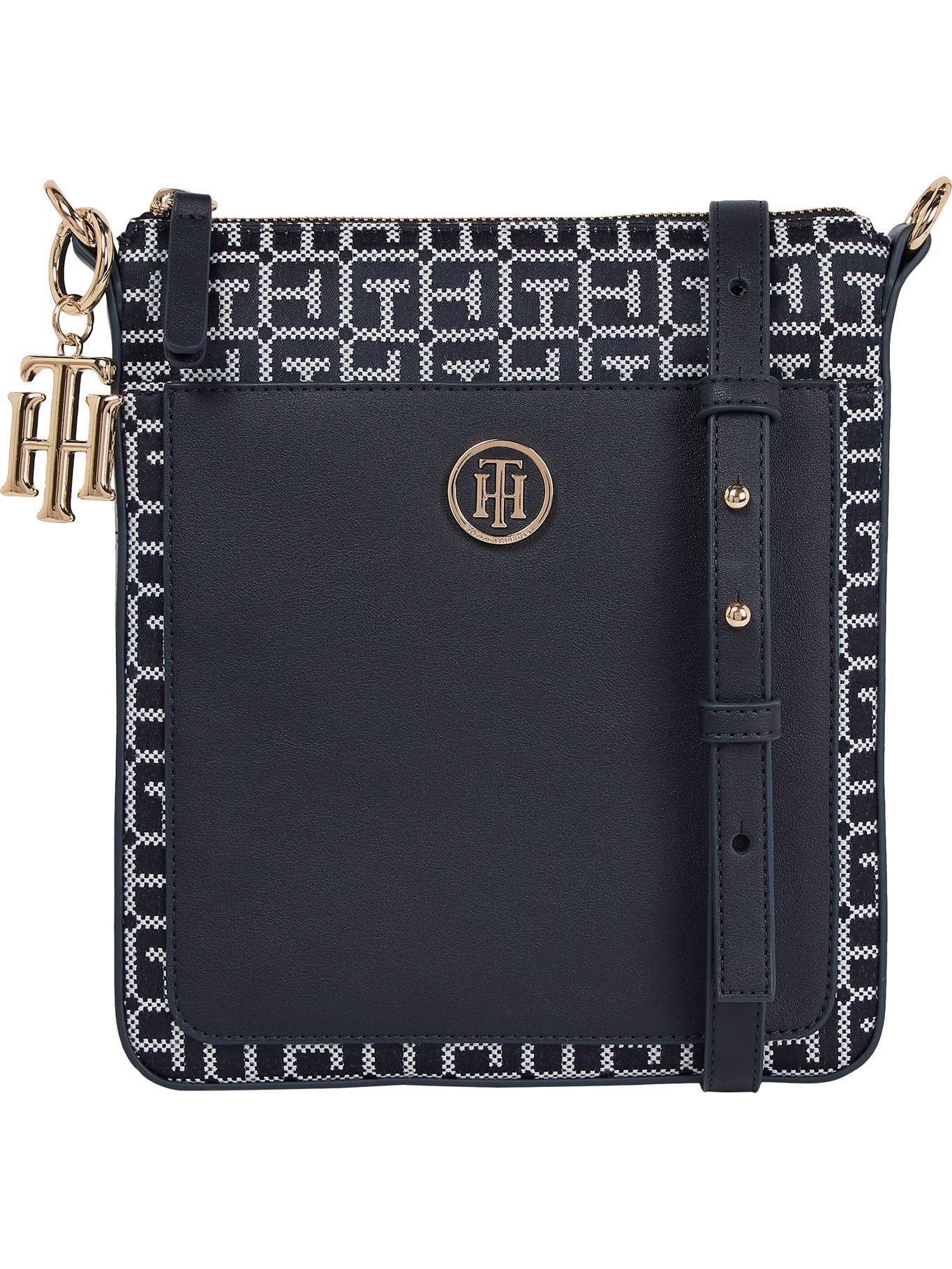 Cartera Crossover Monogram Print Negro Tommy Hilfiger-0