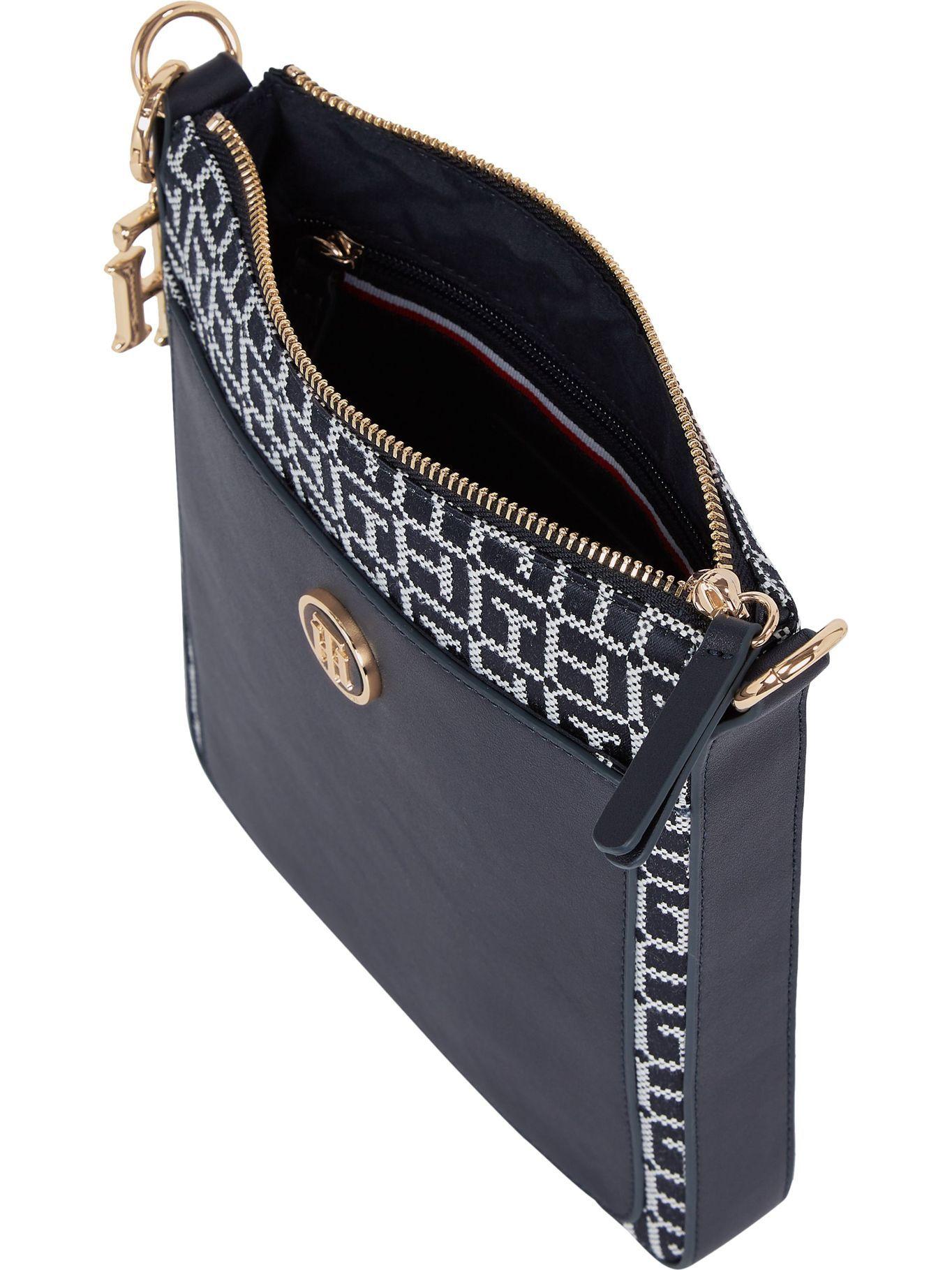 Cartera Crossover Monogram Print Negro Tommy Hilfiger-2