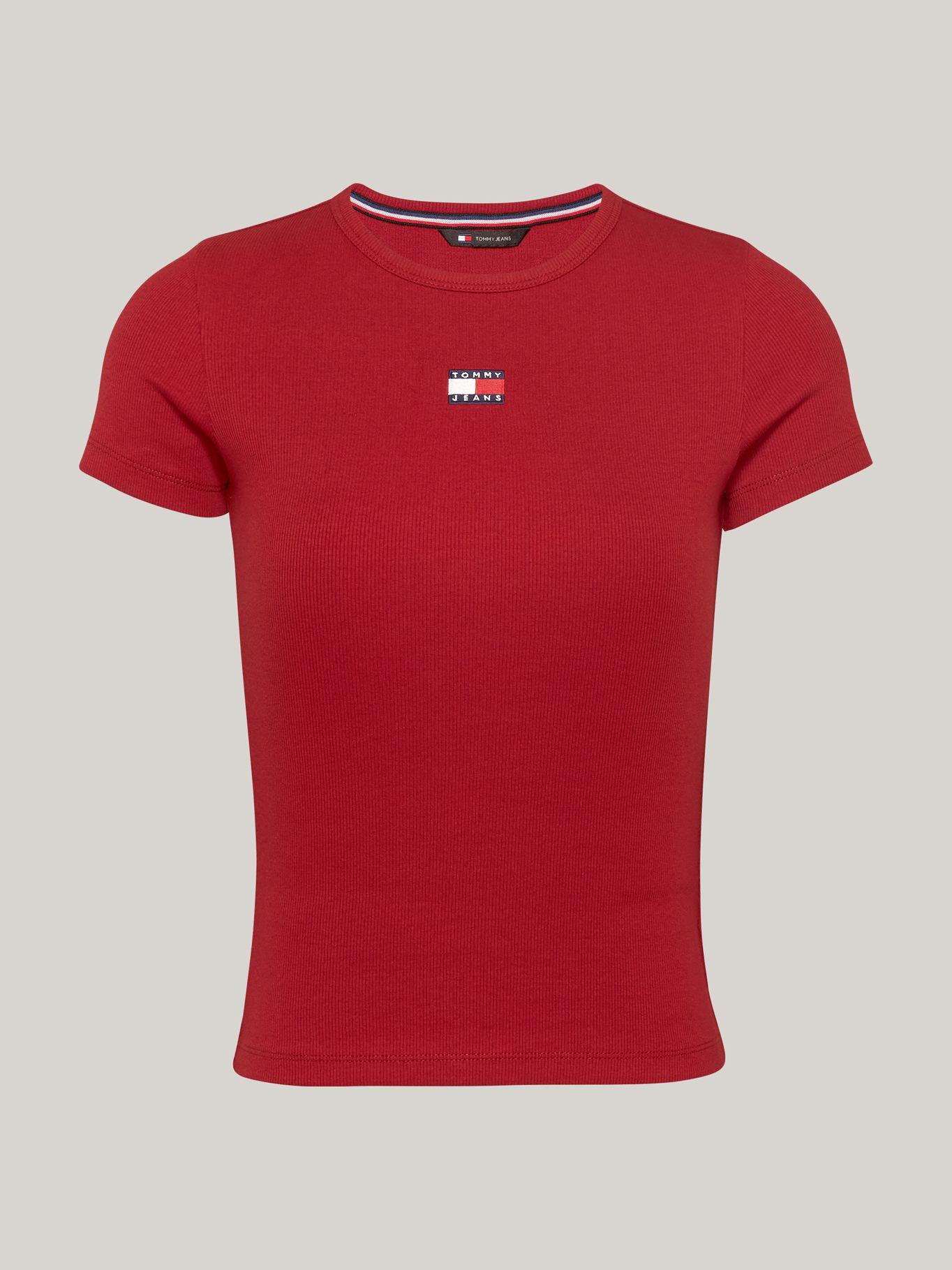 Polera Slim Fit Con Parche Rojo XIT Tommy Jeans-4