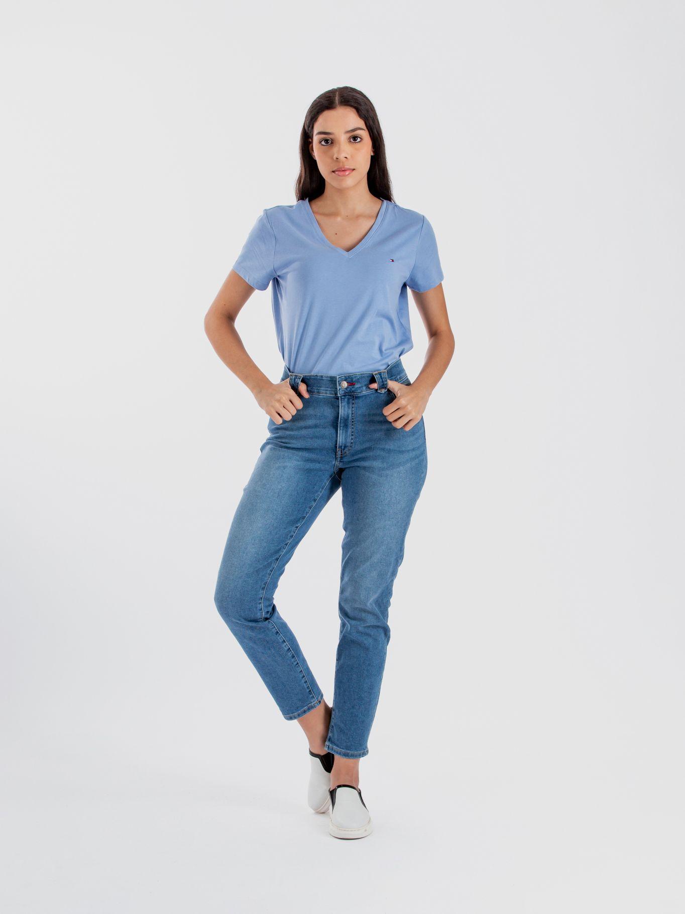 Jeans Skinny Waverly Logo Azul Tommy Hilfiger-1