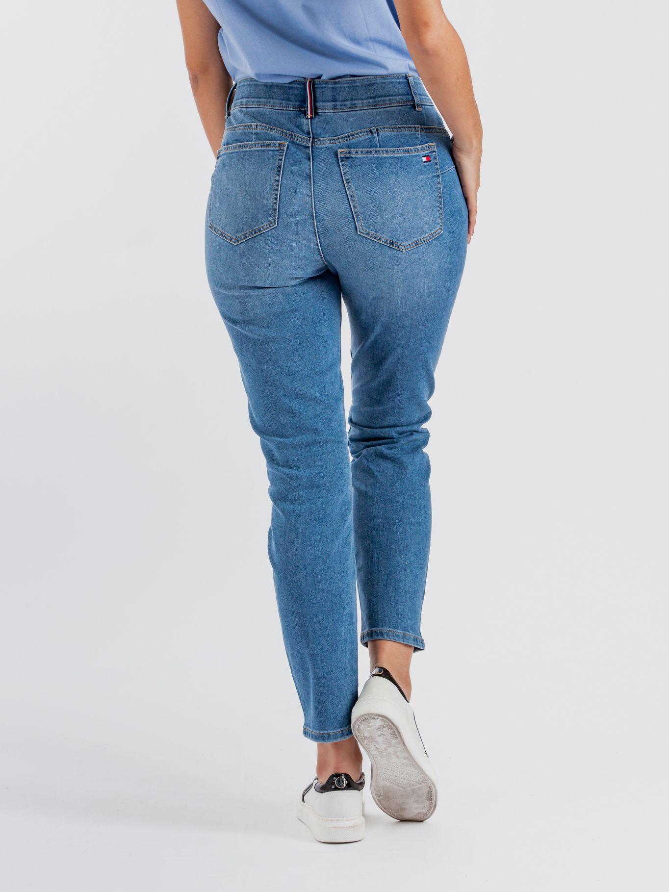 Jeans Skinny Waverly Logo Azul Tommy Hilfiger-2