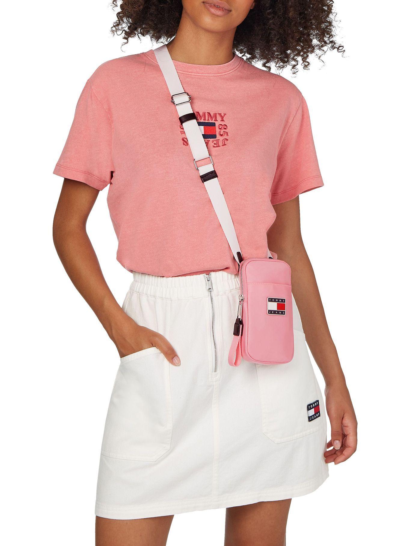 Cartera Bandolera Para Celular Rosado Tommy Hilfiger-3
