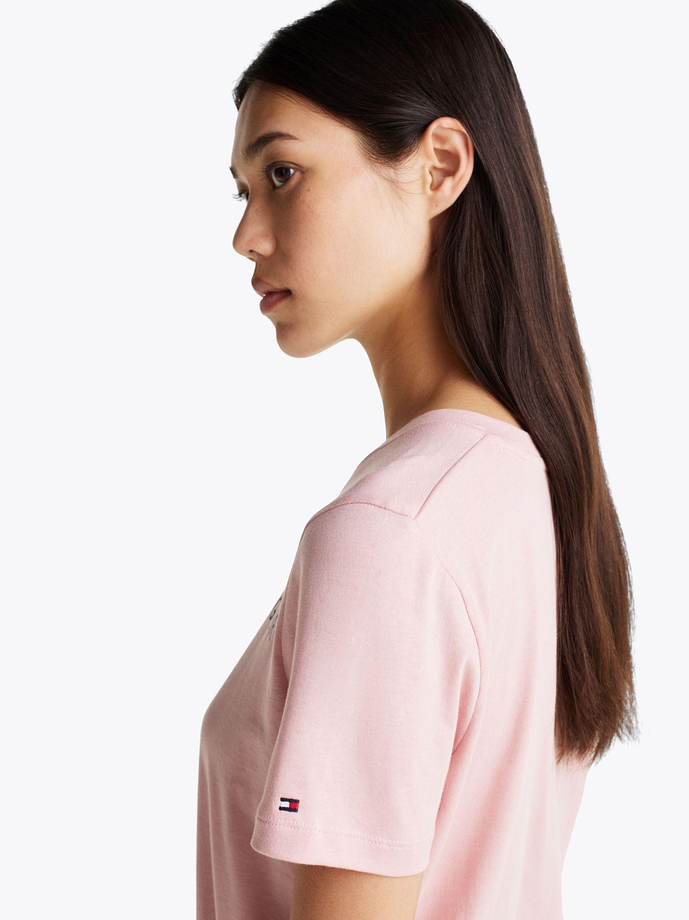Polera Signature Con Logo Rosado Tommy Hilfiger-3