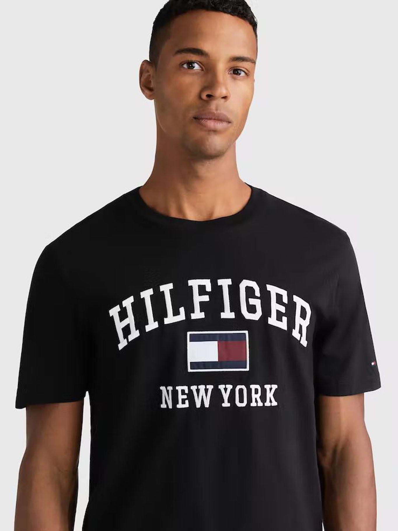 Polera Modern Varsity Negro Tommy Hilfiger-3